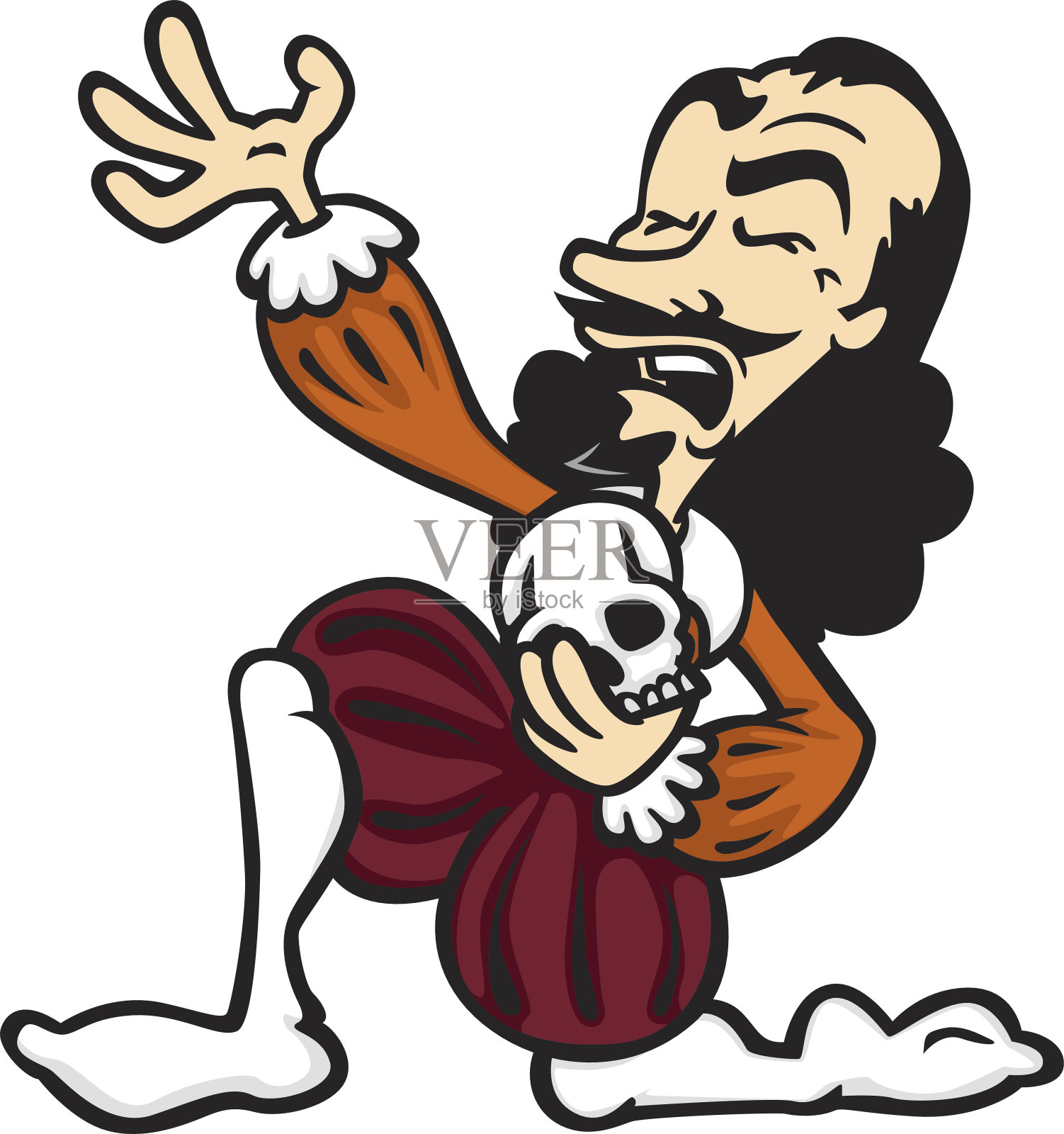 莎士比亚的演员插画图片素材