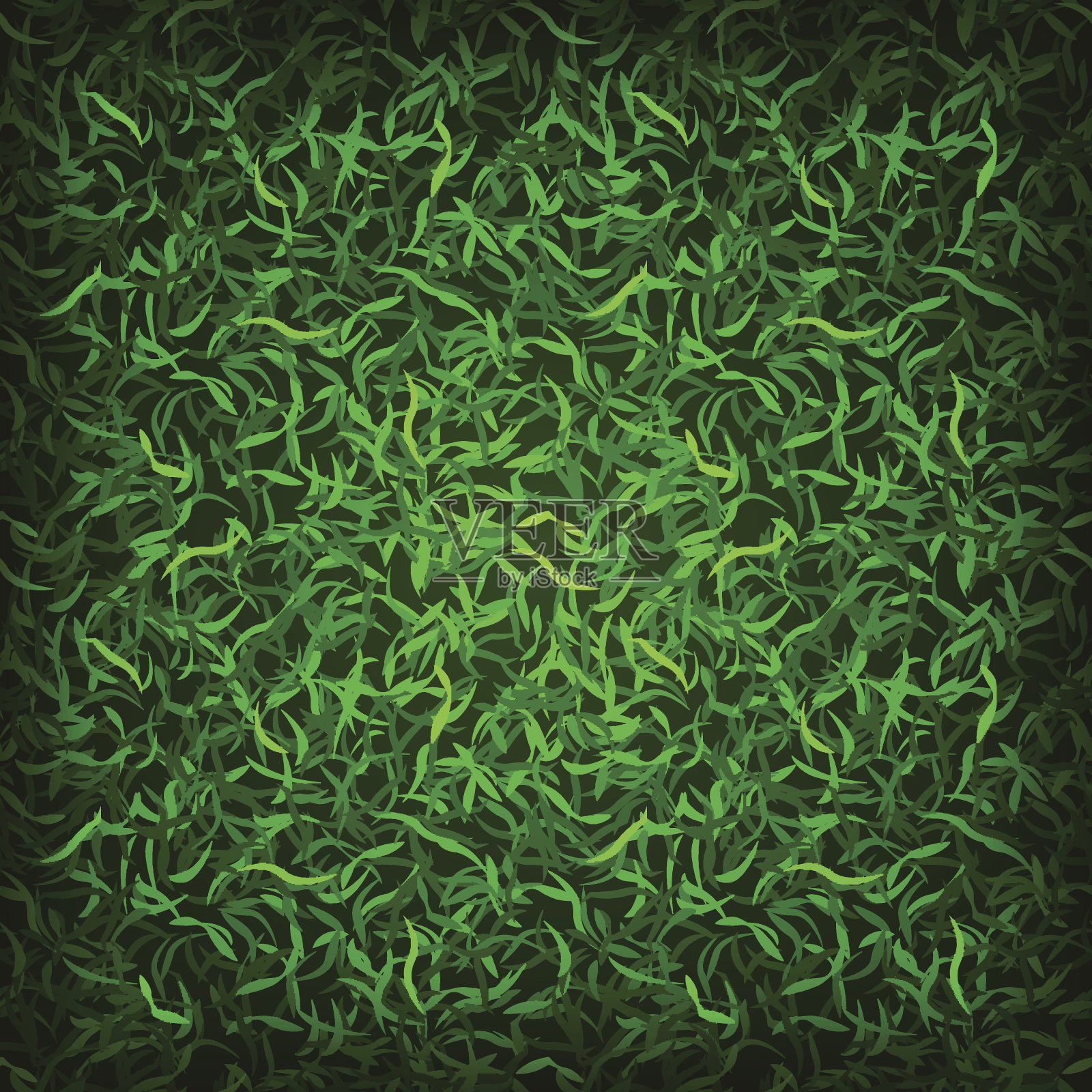 矢量草-瓷砖插画图片素材