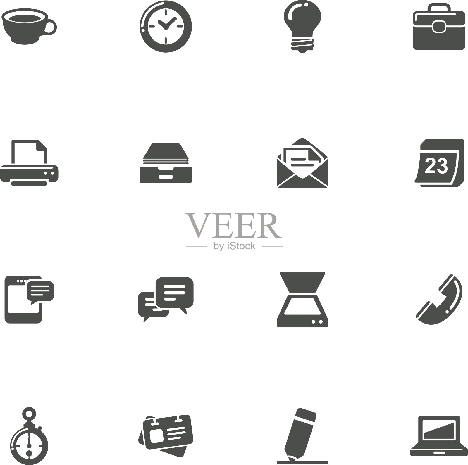 办公室及商业图标图标素材