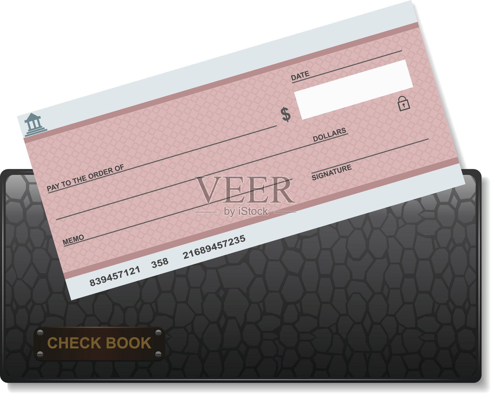 支票簿插画图片素材