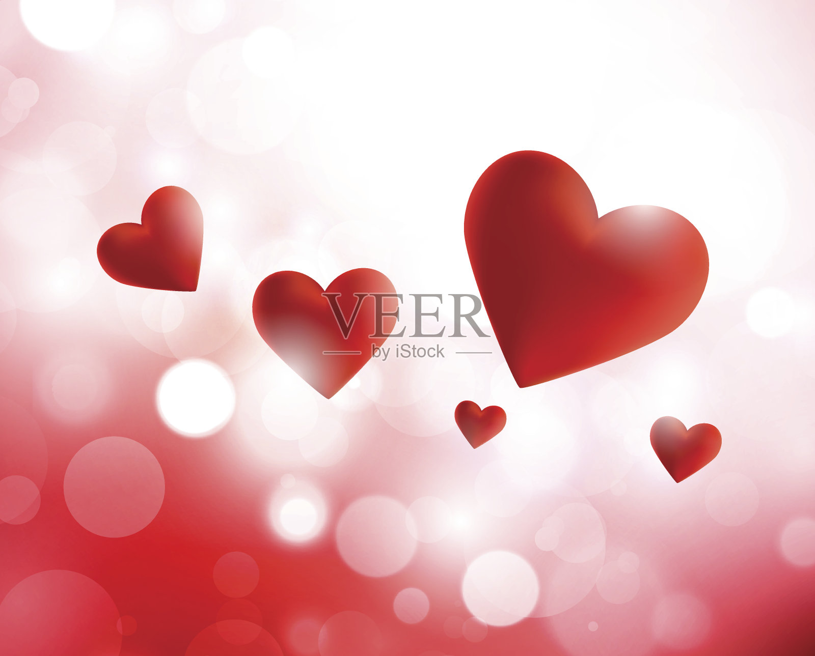 抽象的心插画图片素材