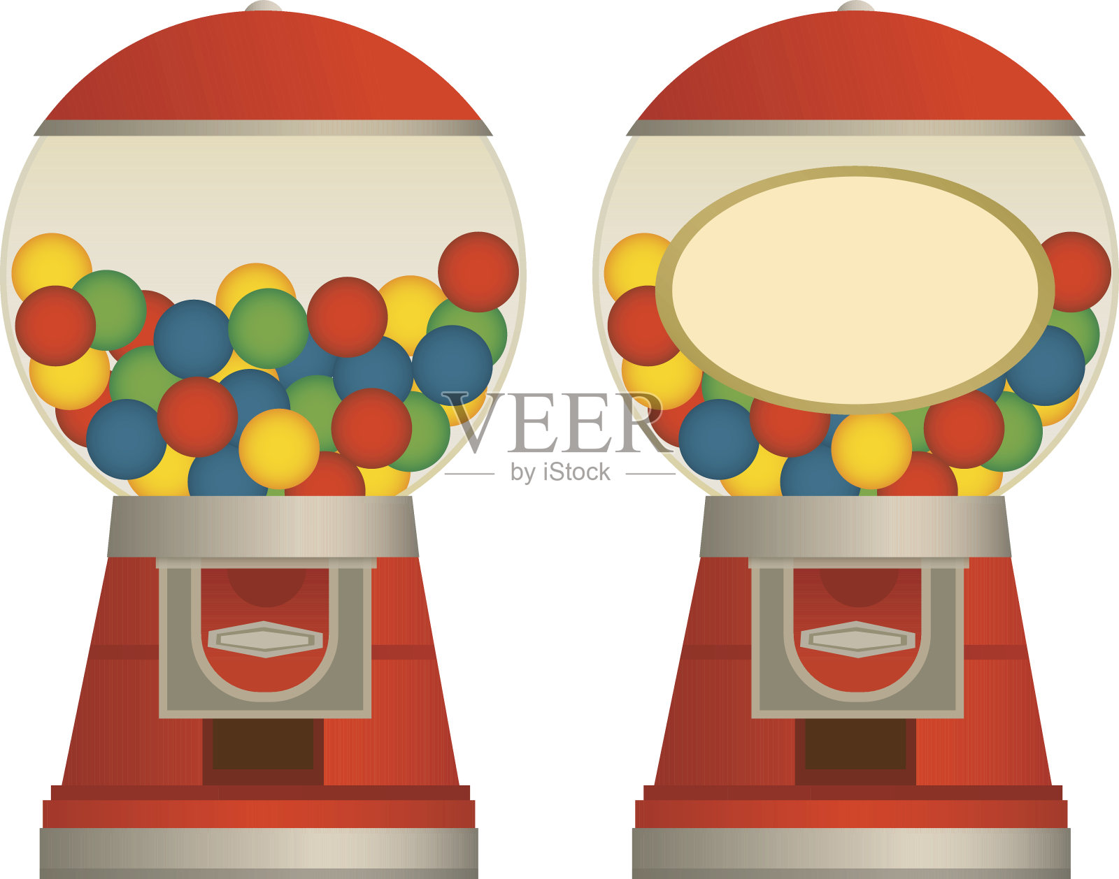 口香糖机插画图片素材