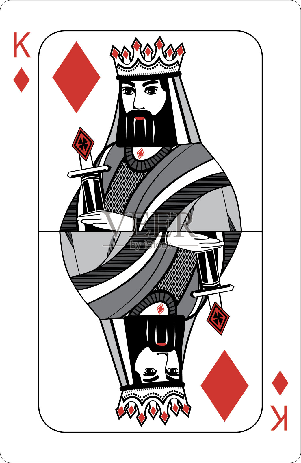 钻石之王。插画图片素材