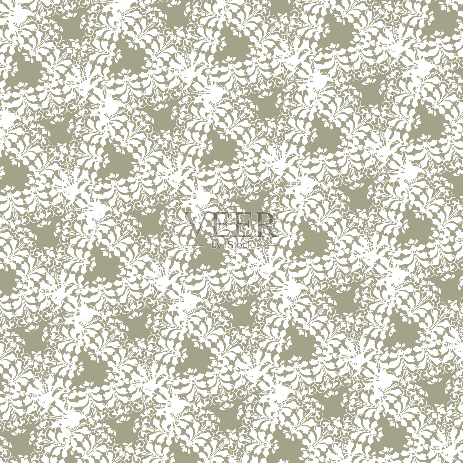 抽象彩色条纹花卉图案背景插画图片素材