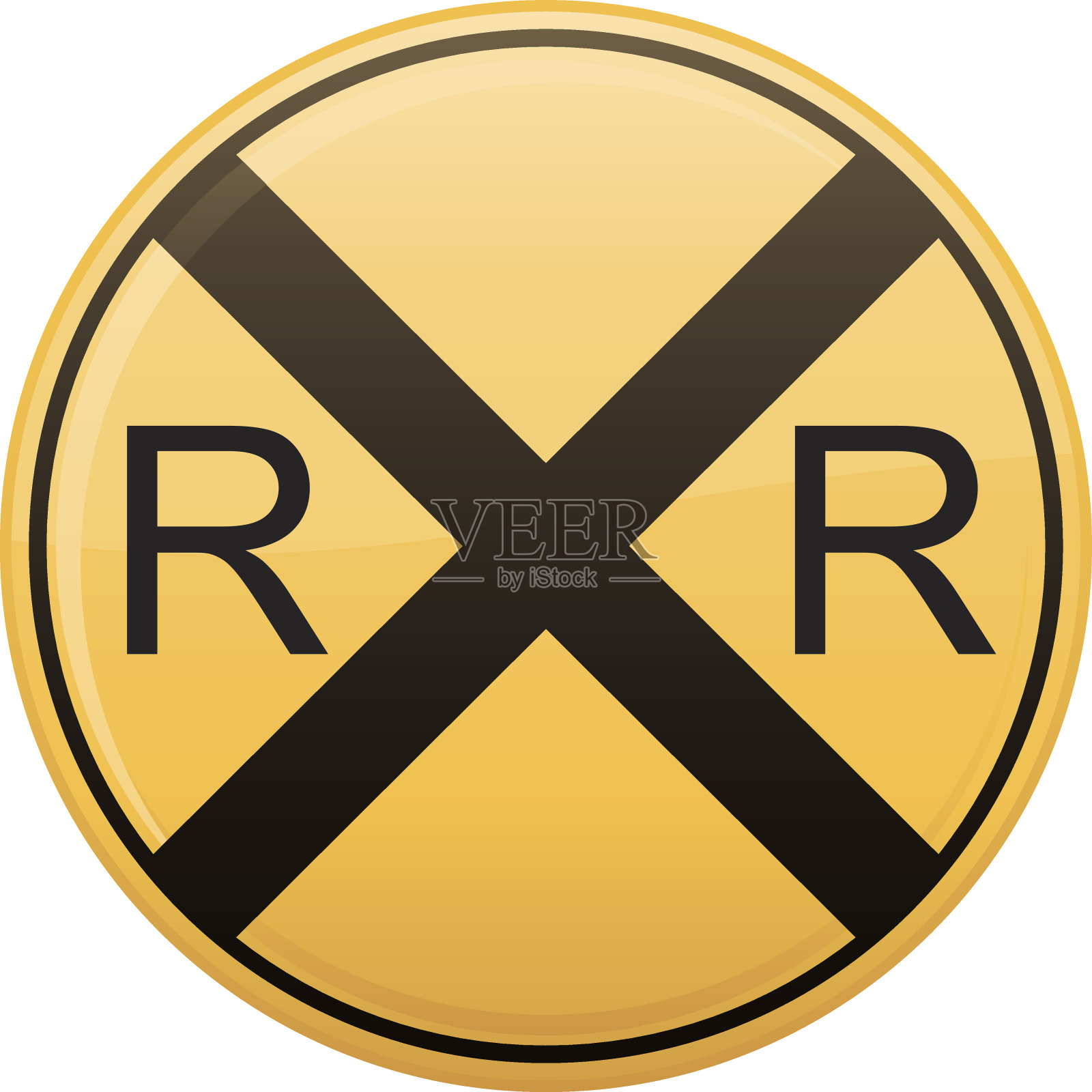 铁路平交道的象征设计元素图片