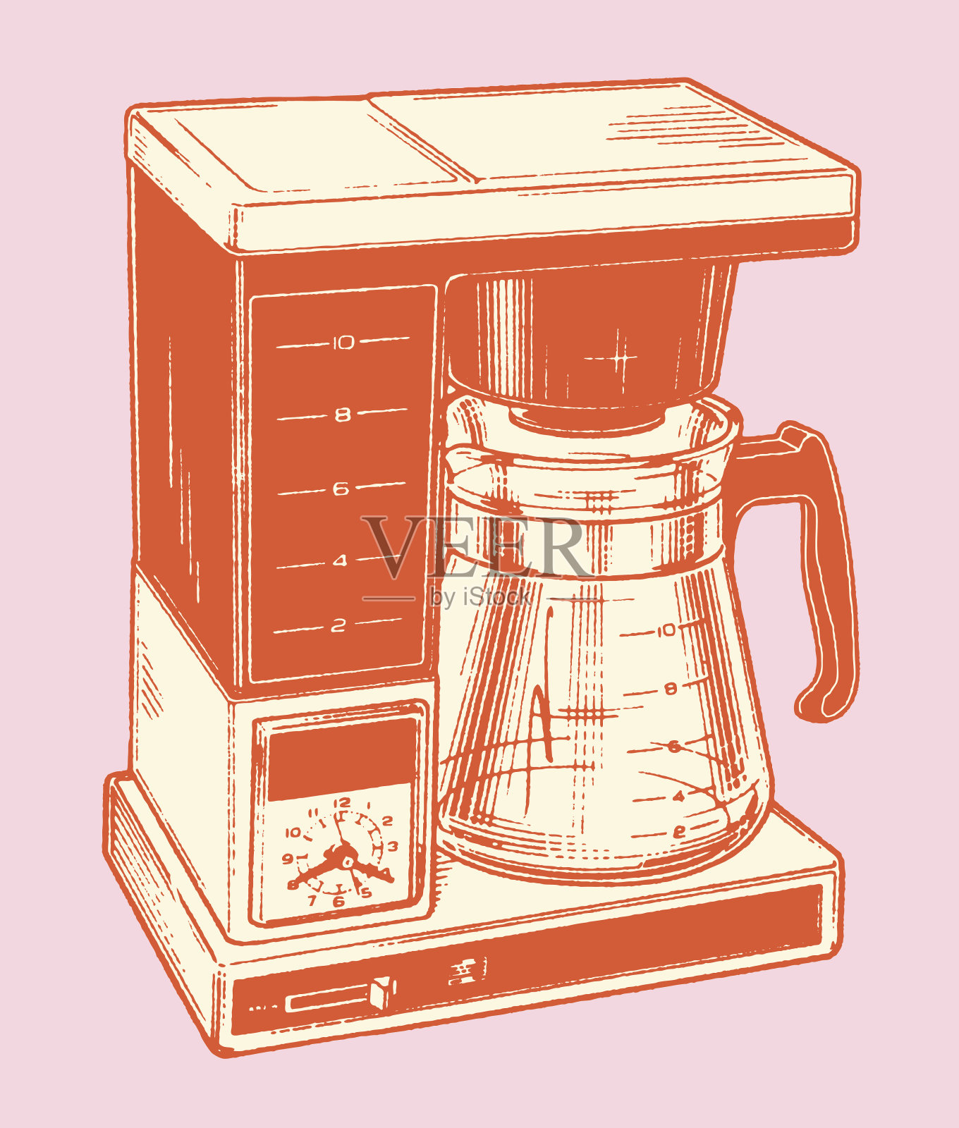 咖啡机插画图片素材