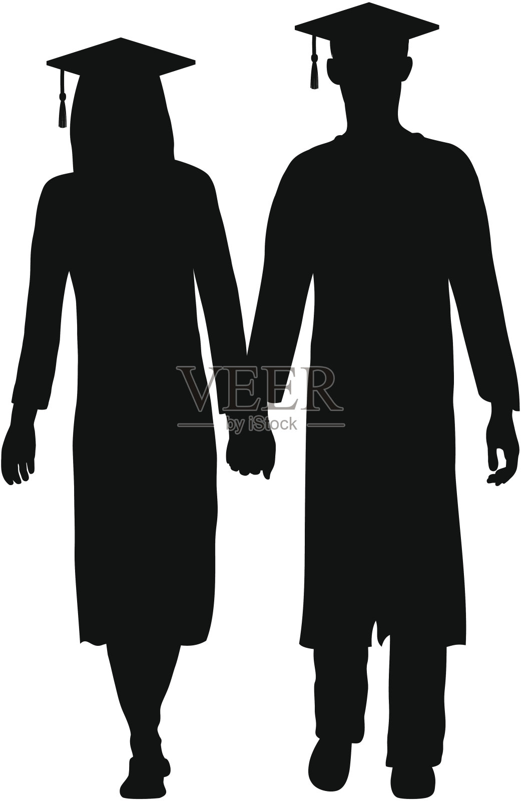 两个大学毕业生设计元素图片