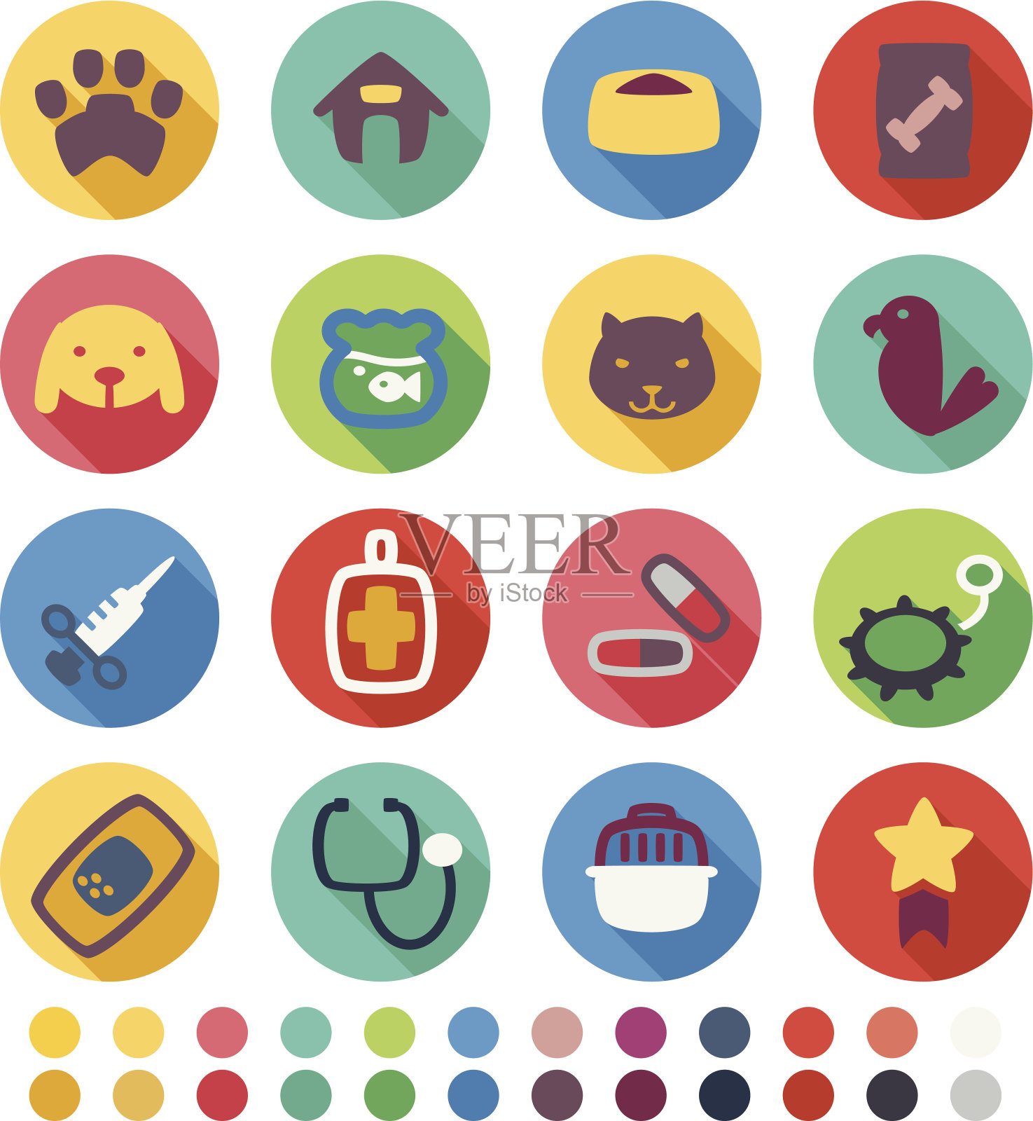 兽医图标图标素材