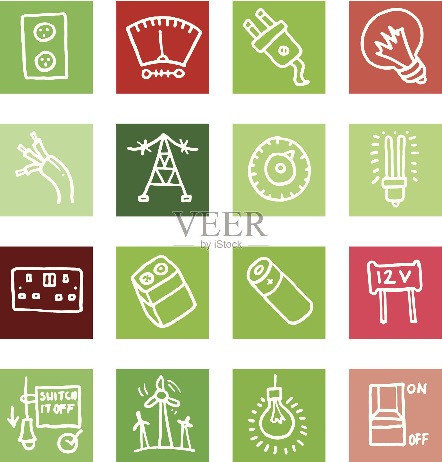 电气块图标设置图标素材