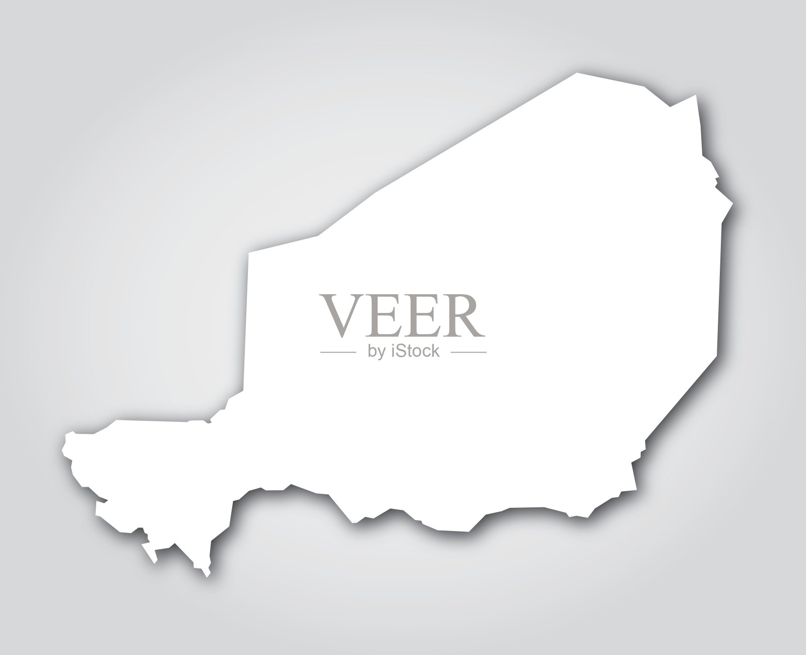 尼日尔轮廓白插画图片素材