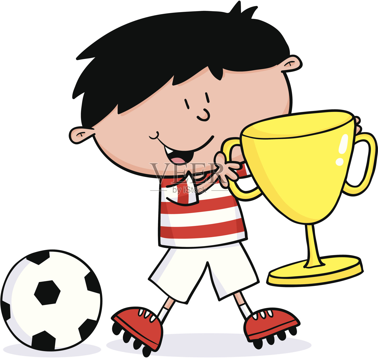 足球插画图片素材