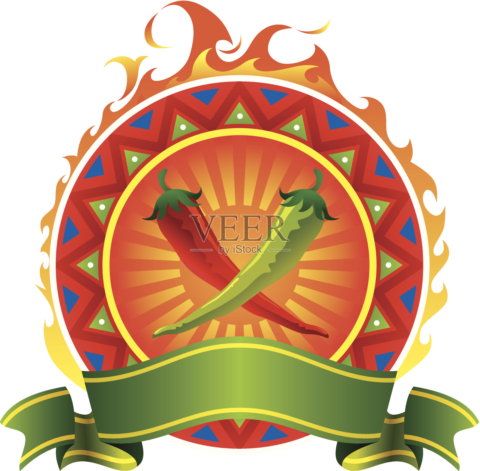 辣椒矢量标志插画图片素材