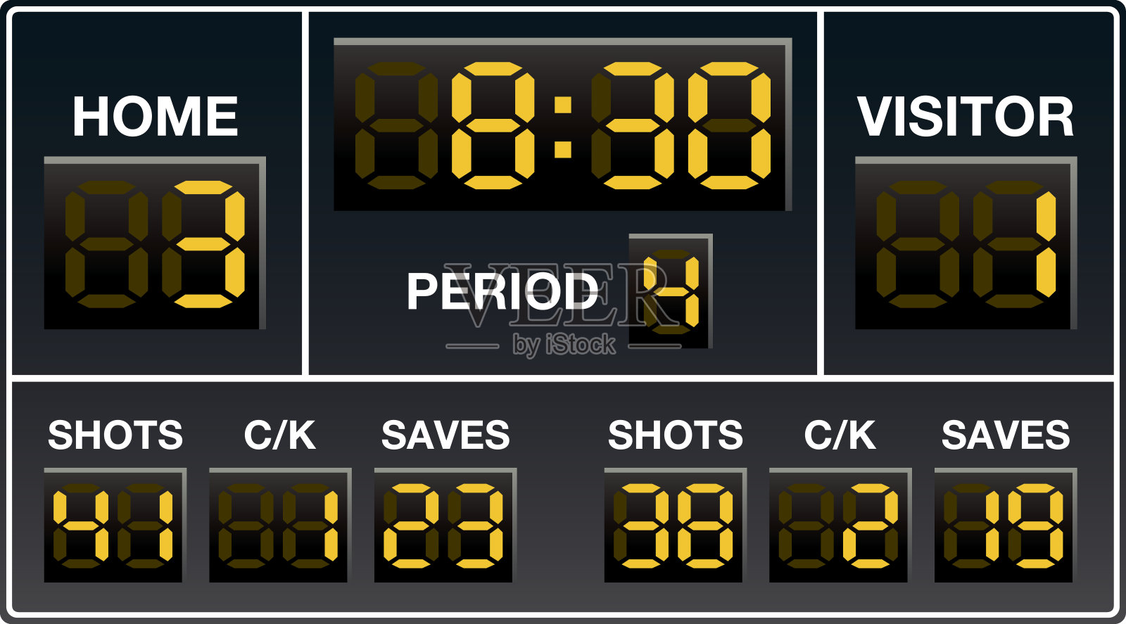 足球记分板插画图片素材