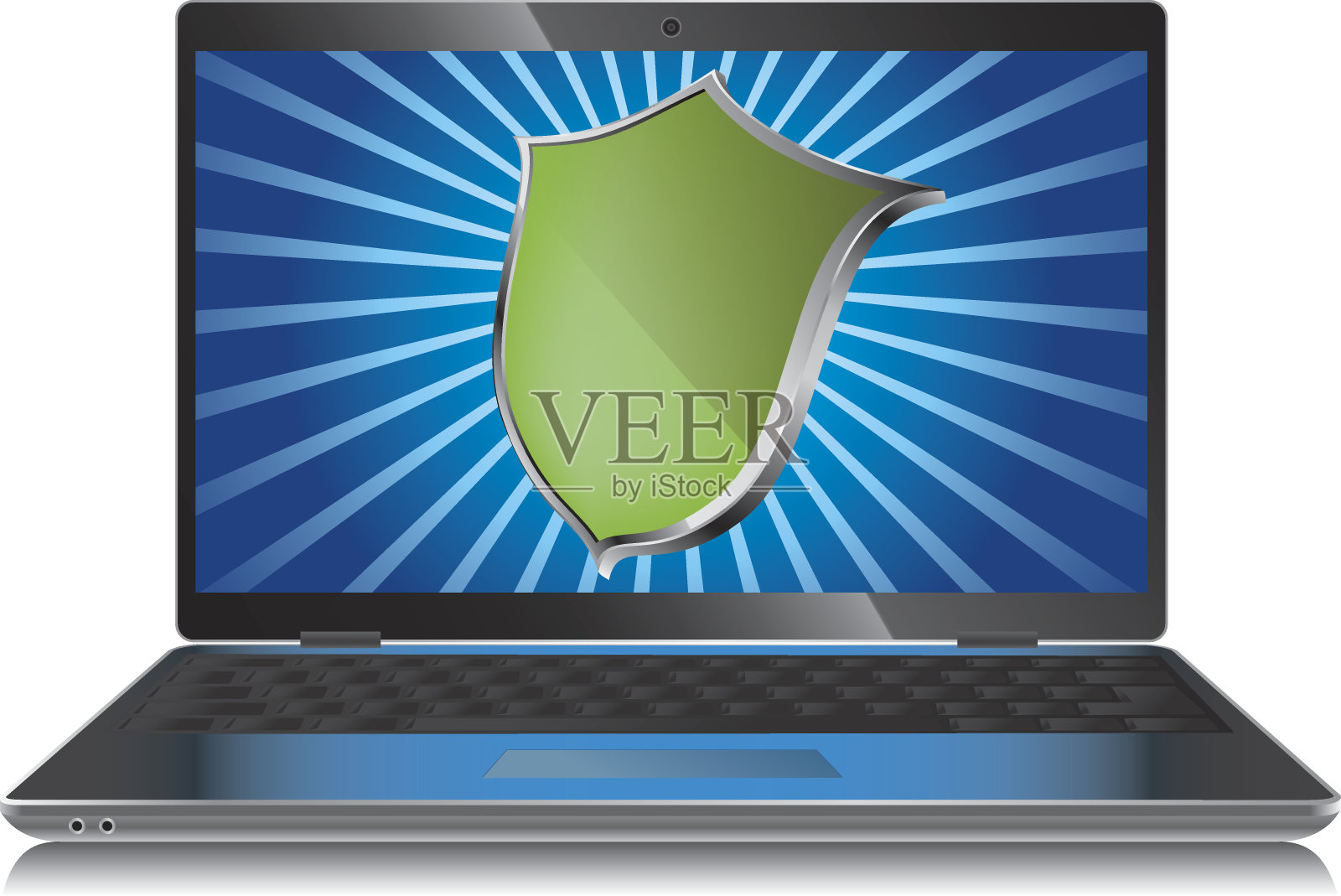 电脑防火墙插画图片素材