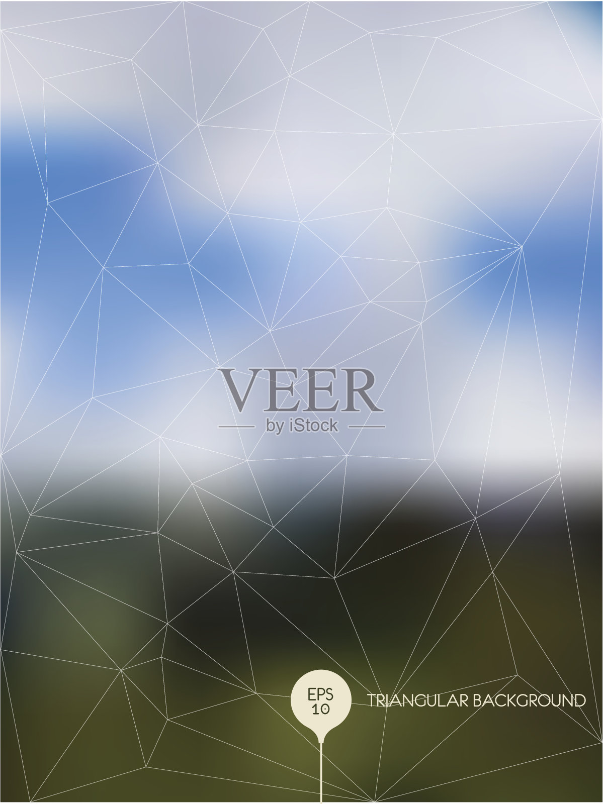 抽象多边形模糊背景插画图片素材