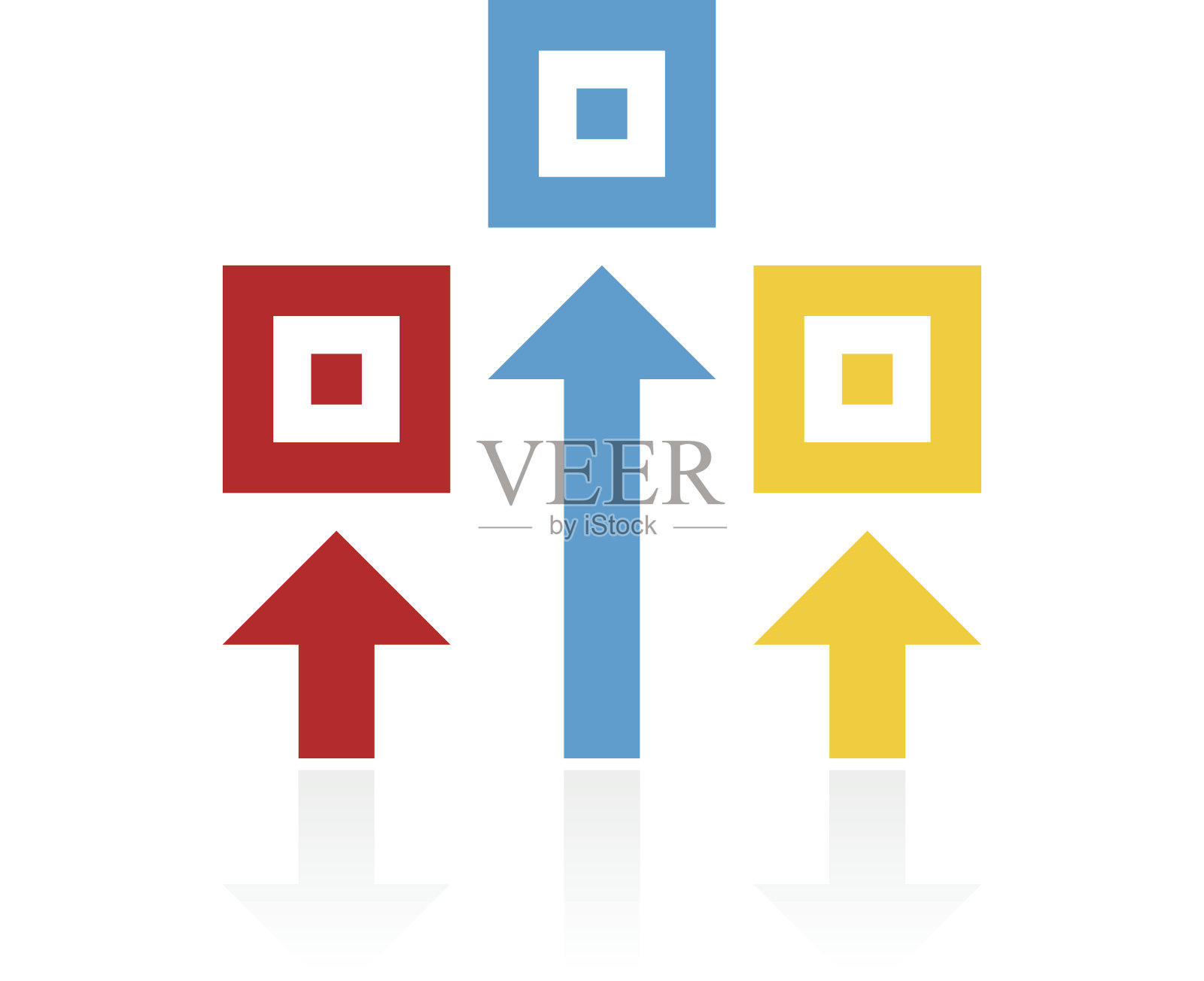 白色背景上的物流图标。图标素材