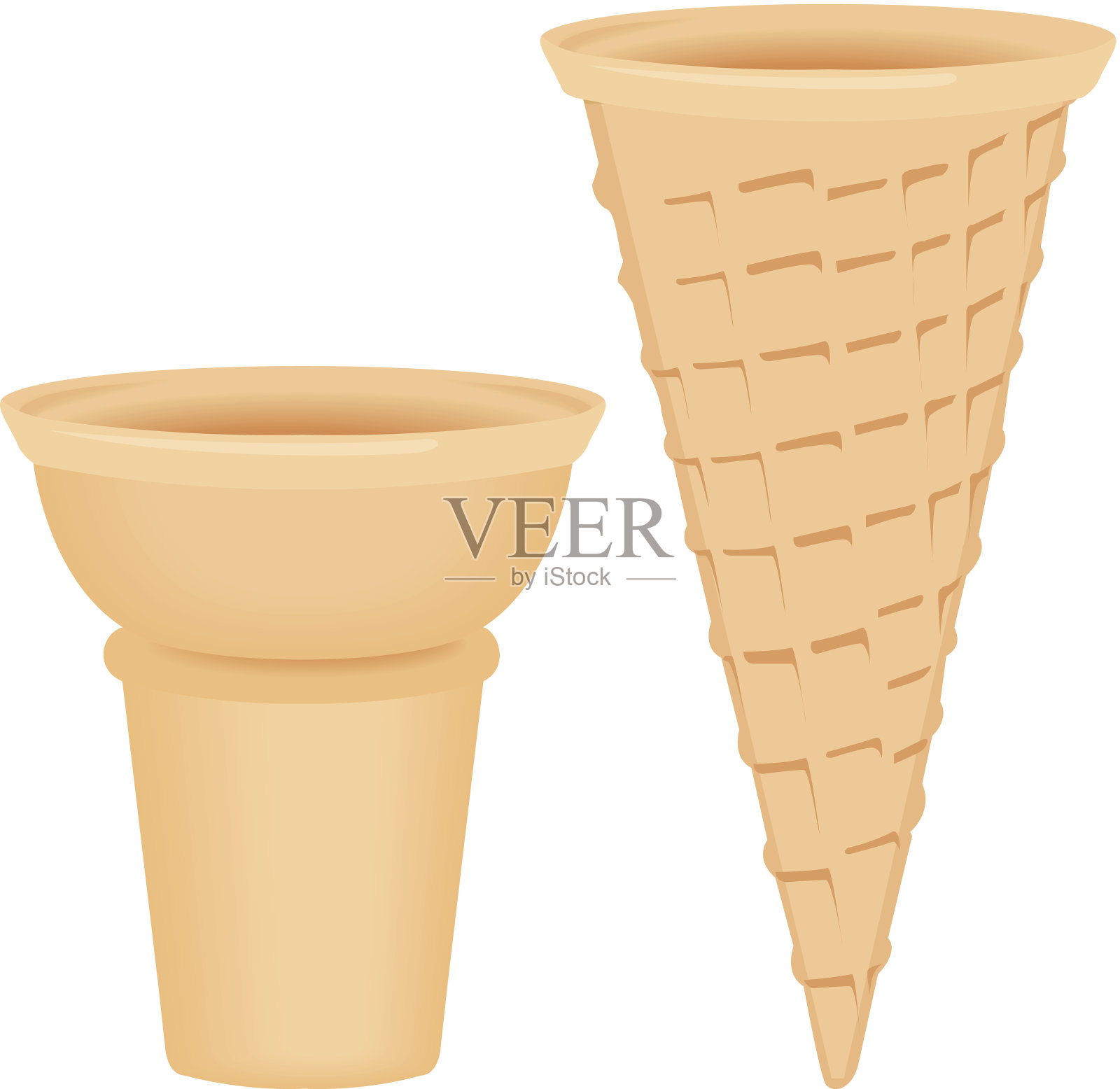 冰淇淋甜筒设计元素图片