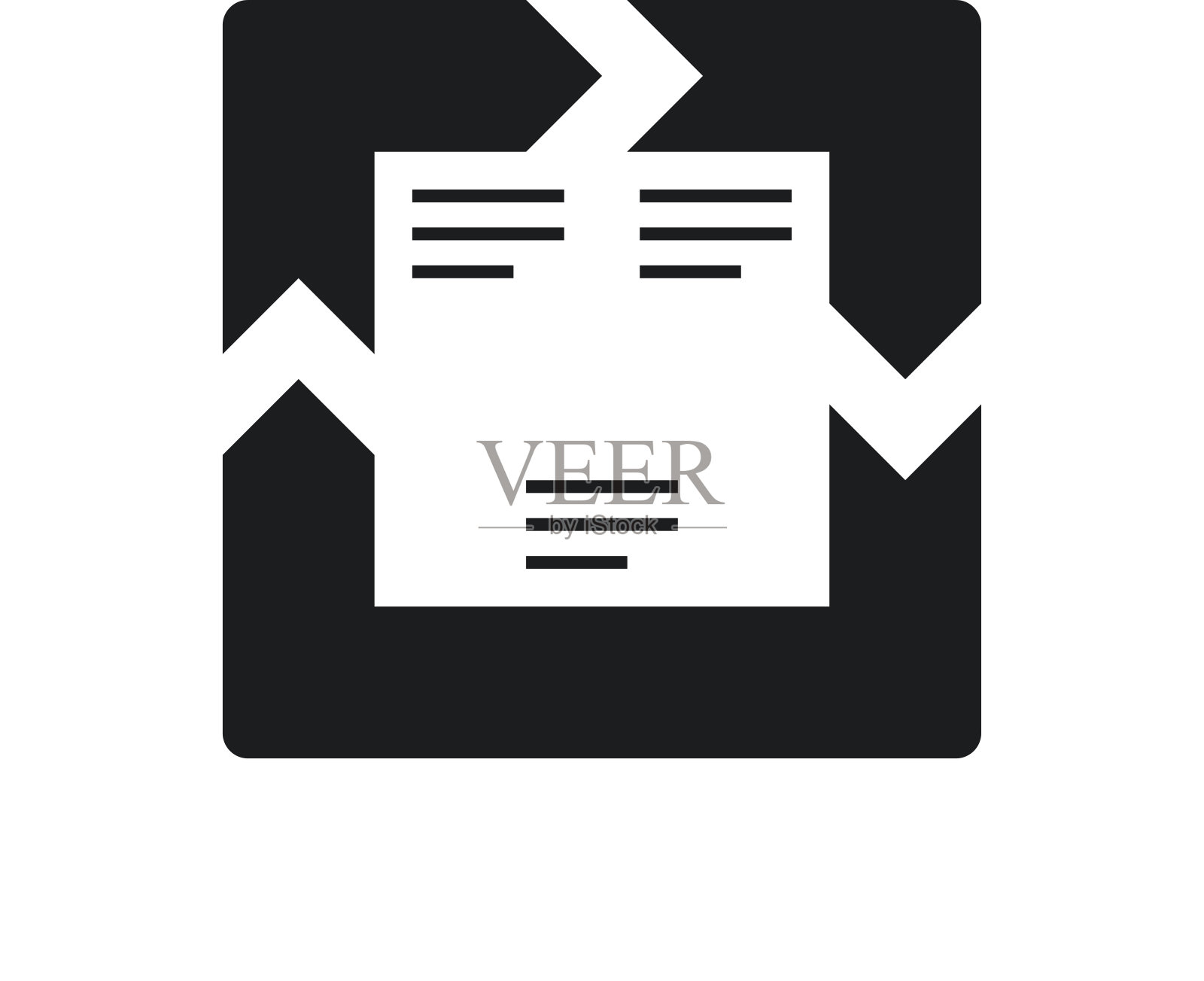 雪佛龙图表图标上的白色背景。-单系列图标素材