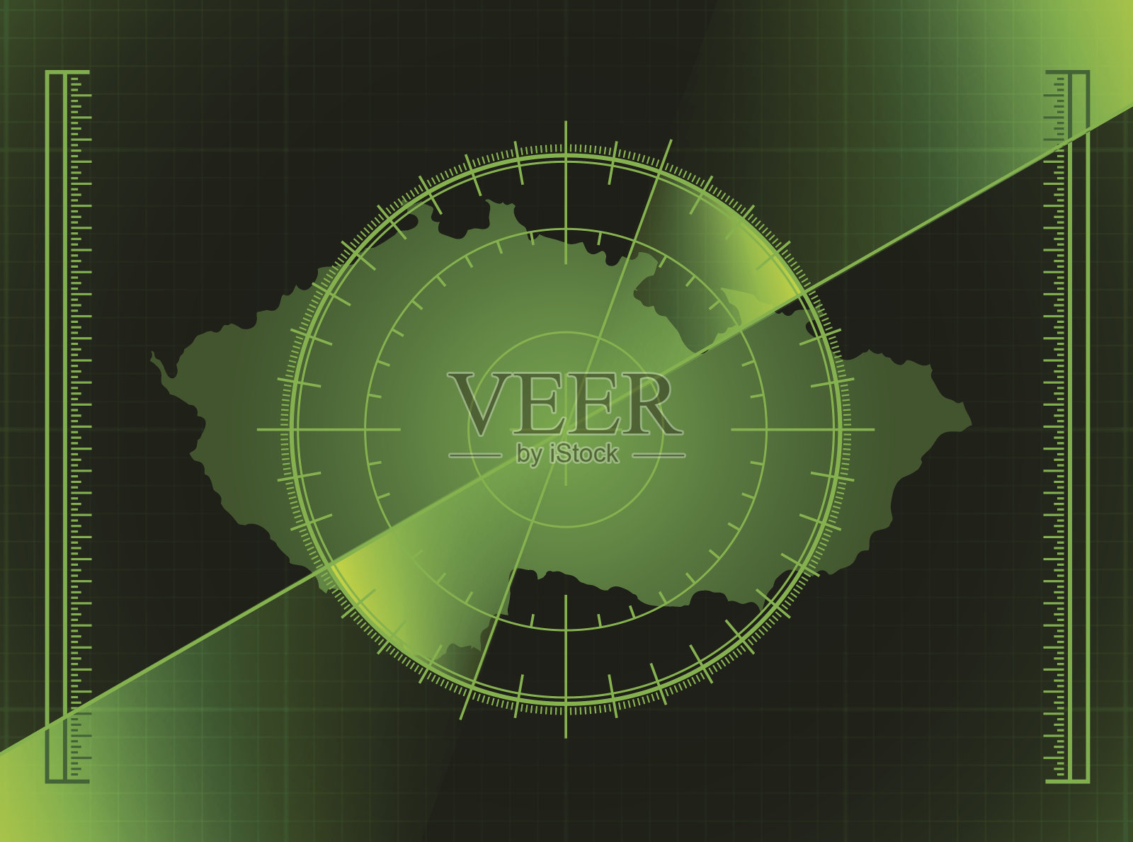 捷克共和国雷达图插画图片素材