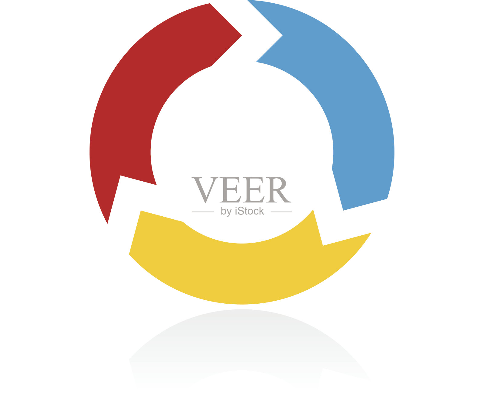 雪佛龙图表图标上的白色背景。-颜色系列图标素材