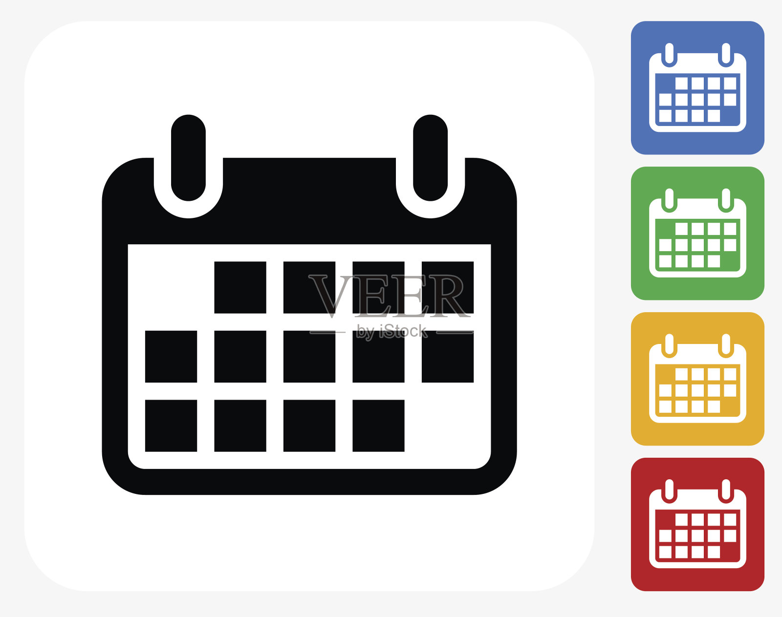 日历图标平面设计插画图片素材