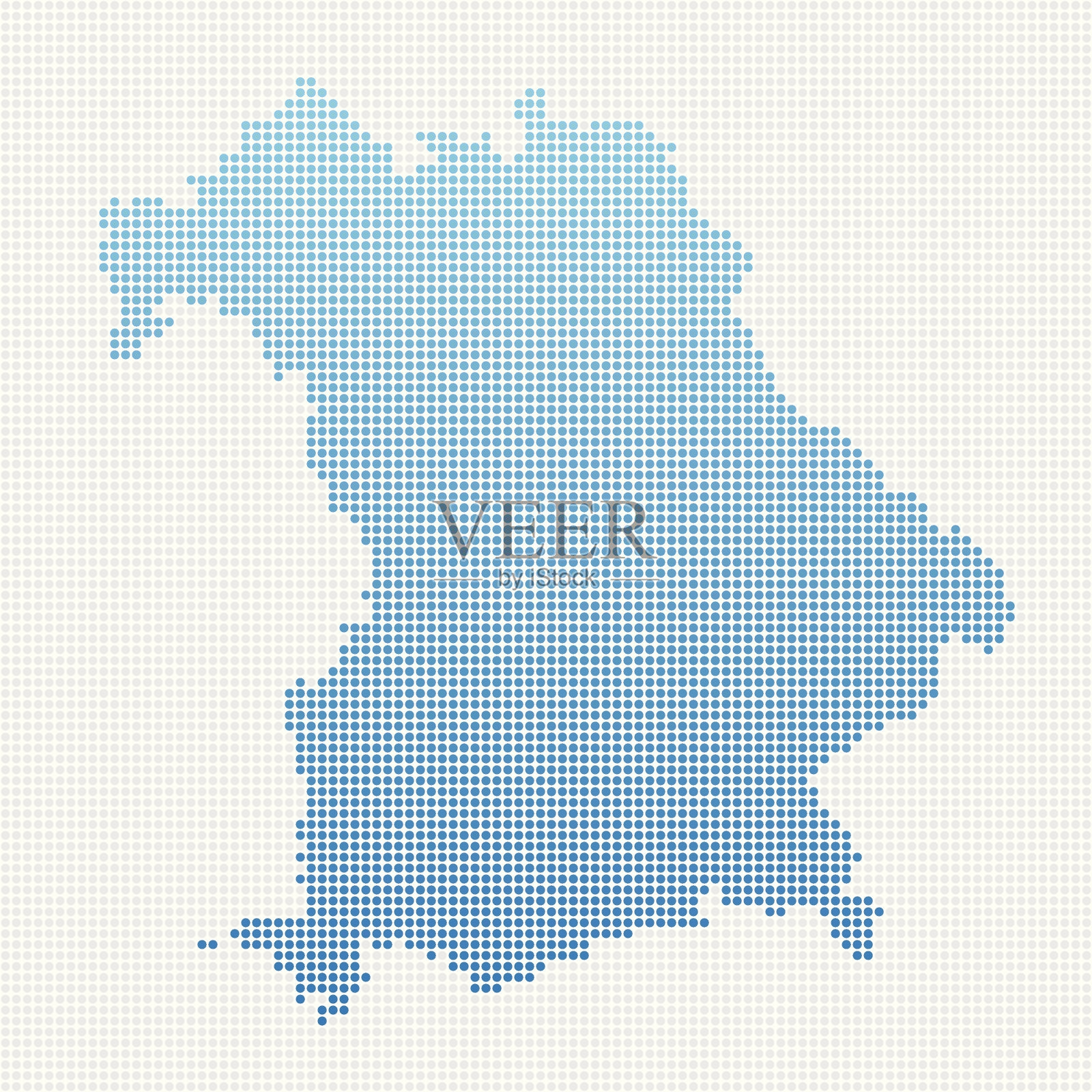 巴伐利亚地图蓝点模式插画图片素材