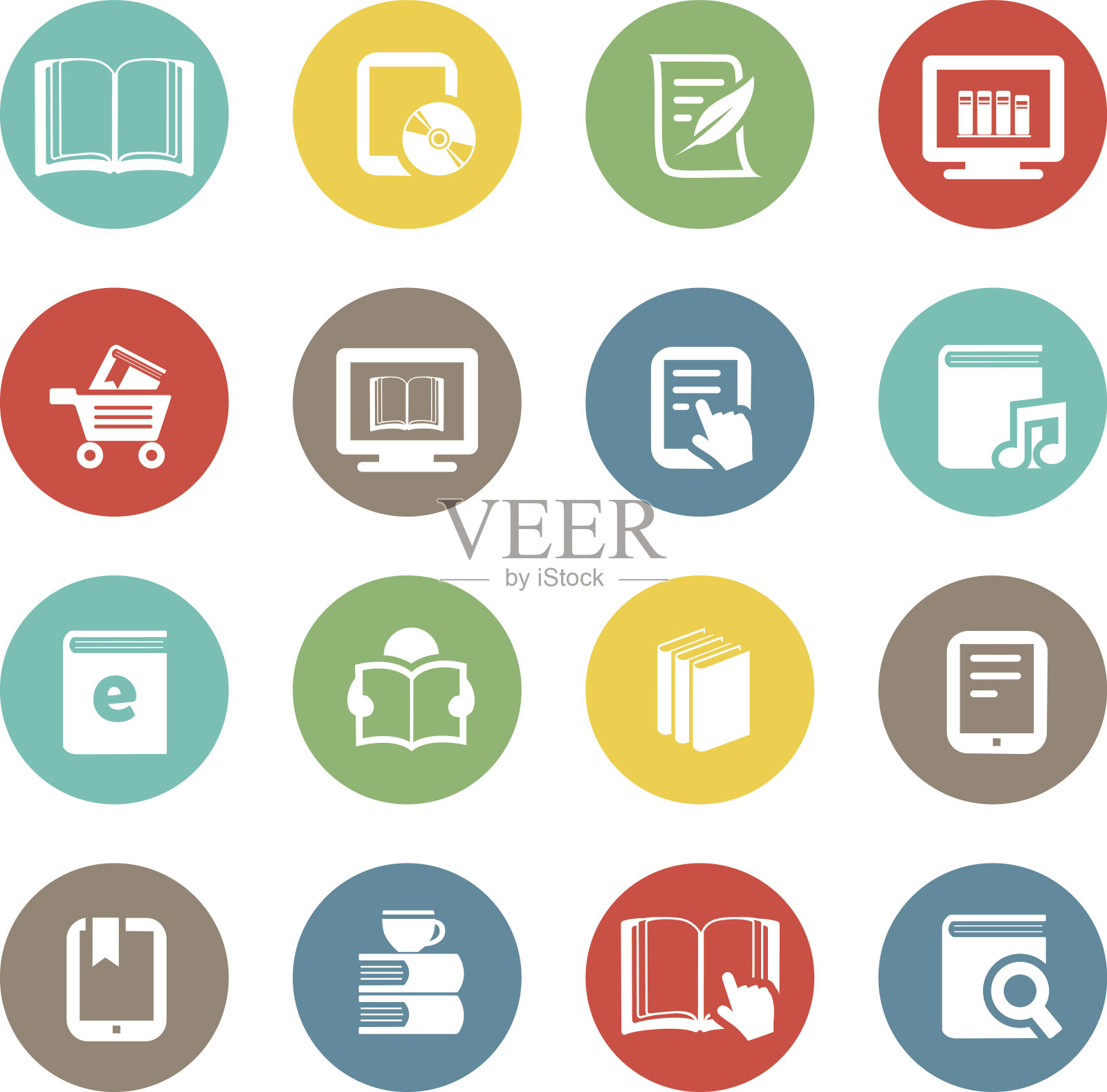 电子书和文学图标图标素材