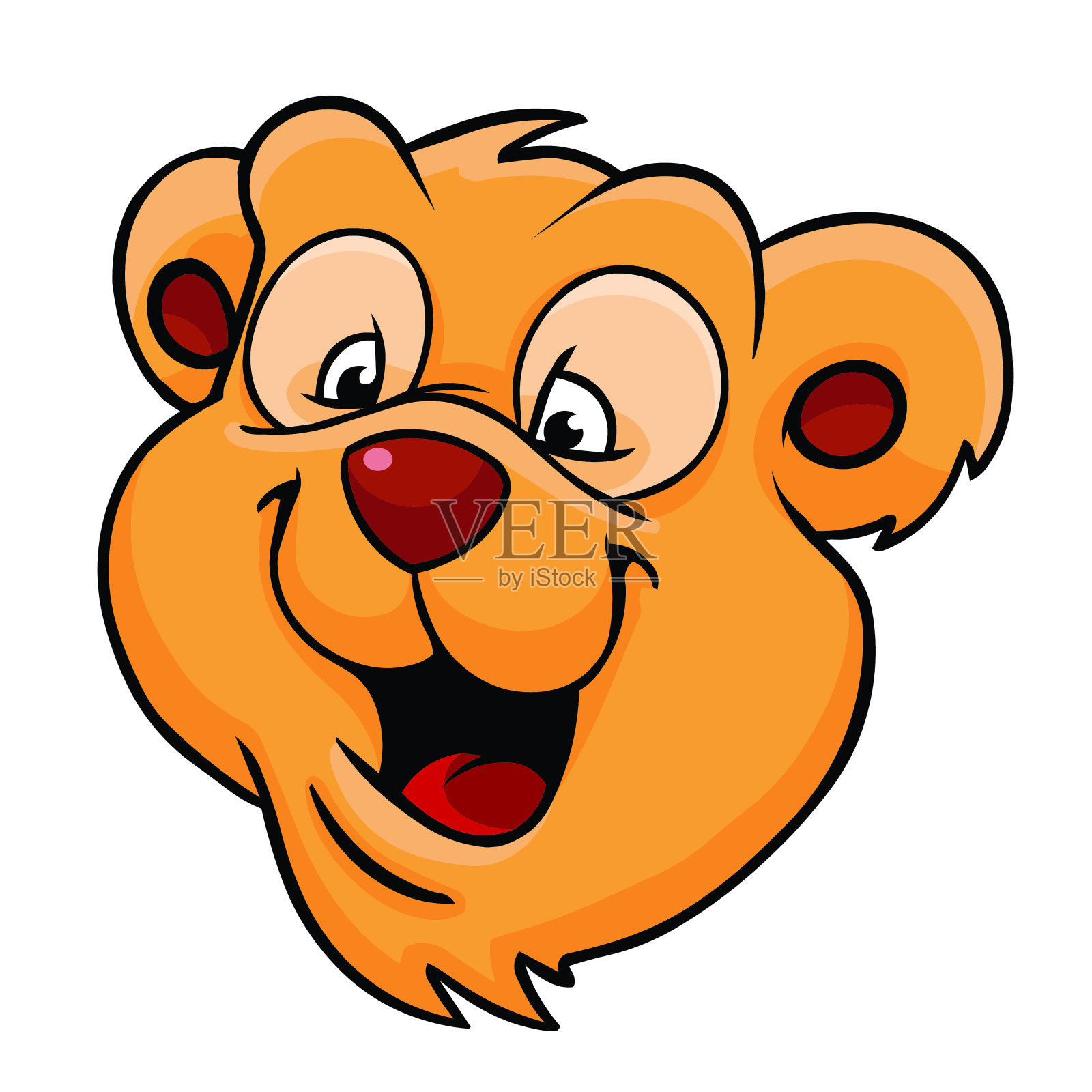 熊的脸设计元素图片