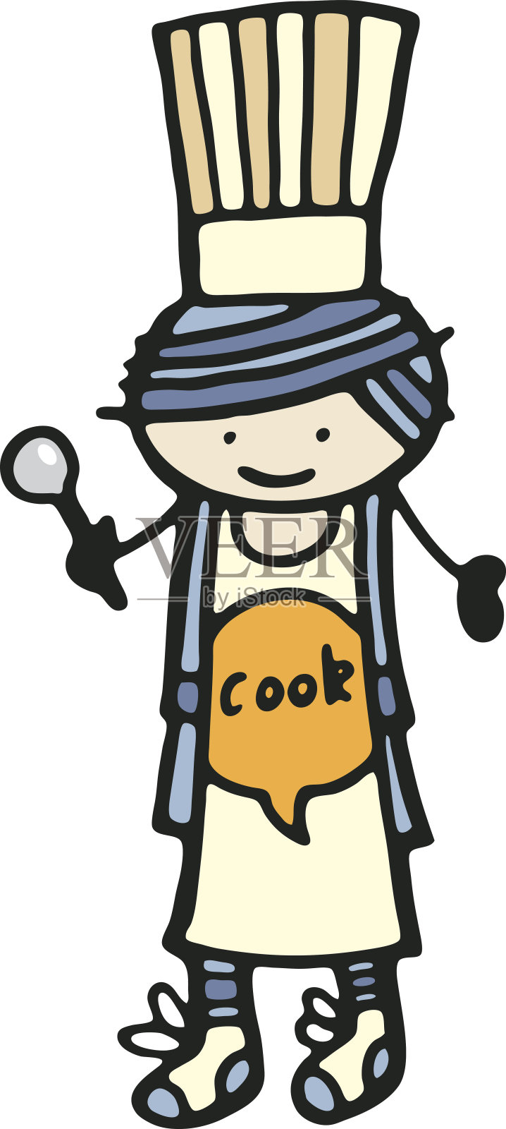 乐乐科长插画图片素材