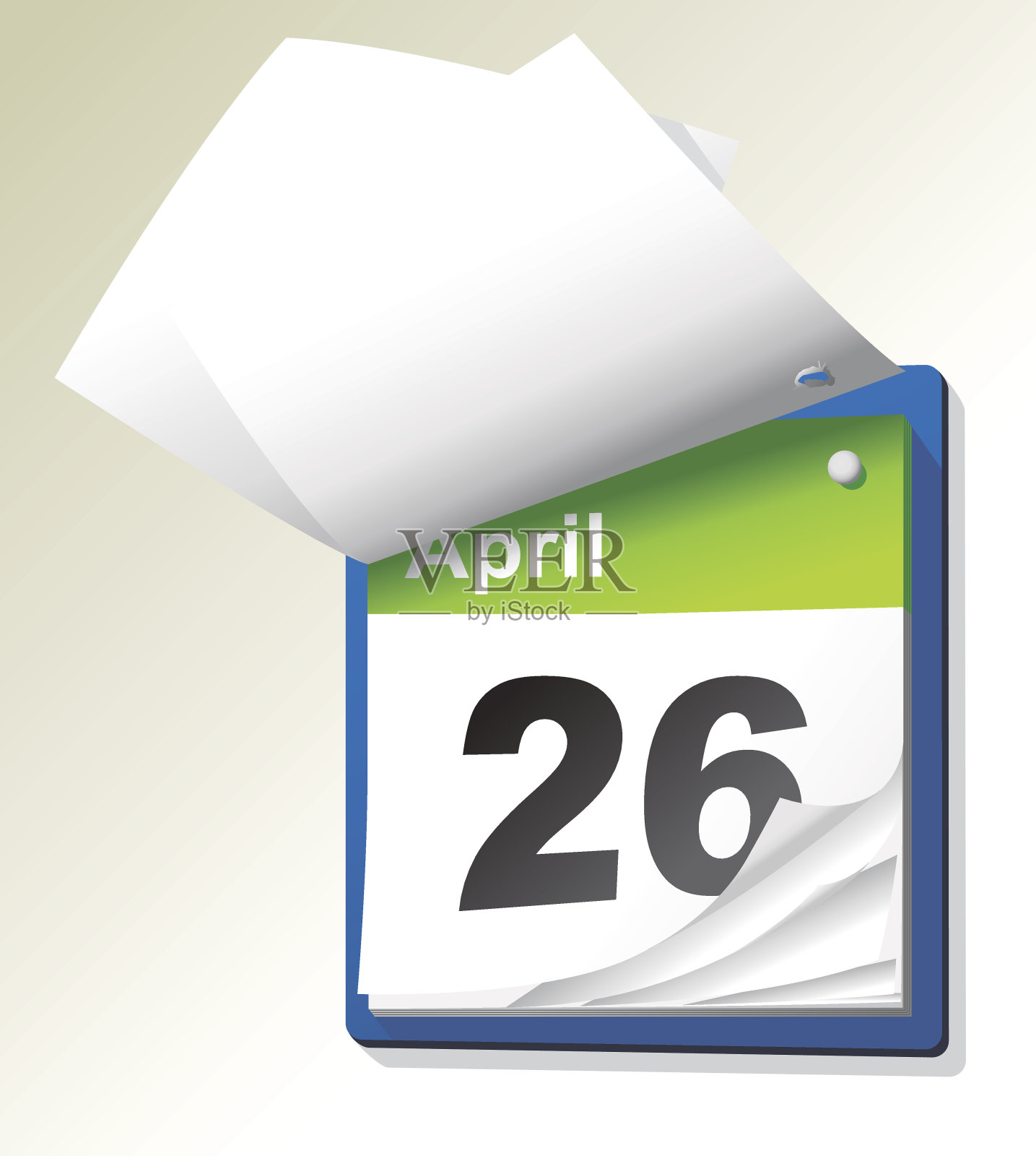 撕掉日历插画图片素材