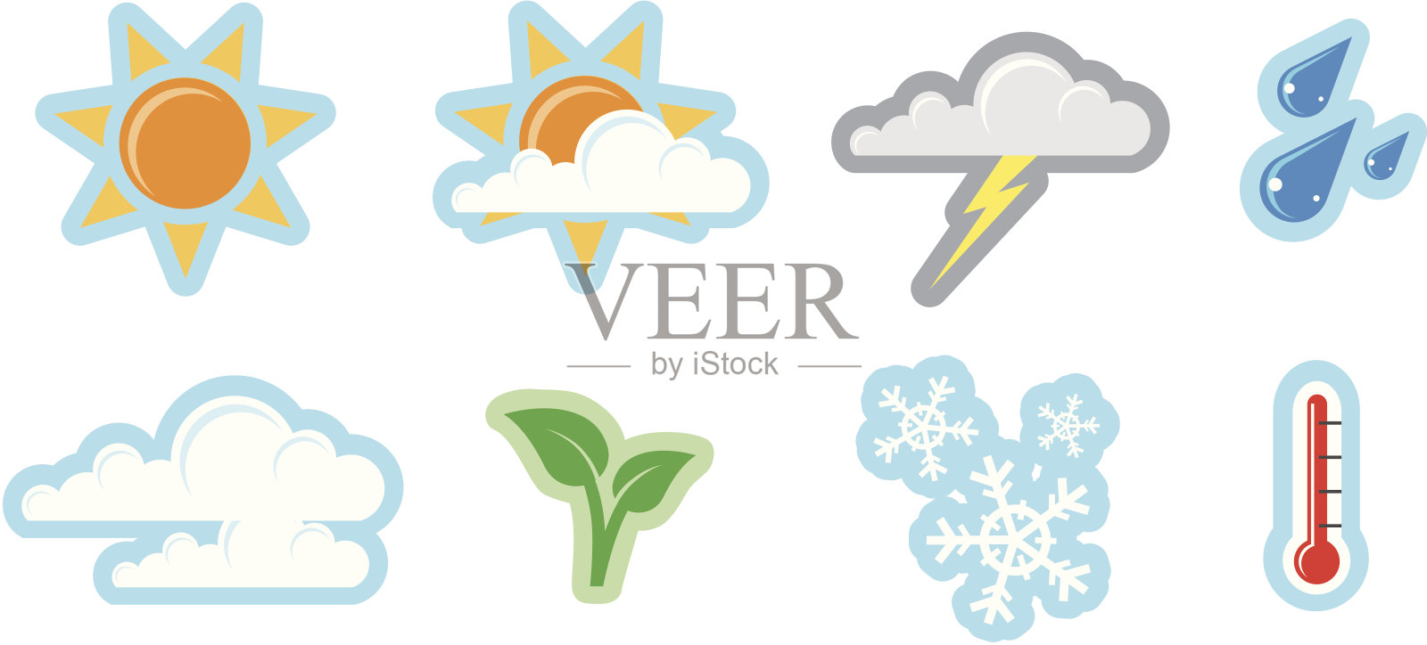 天气图形插画图片素材