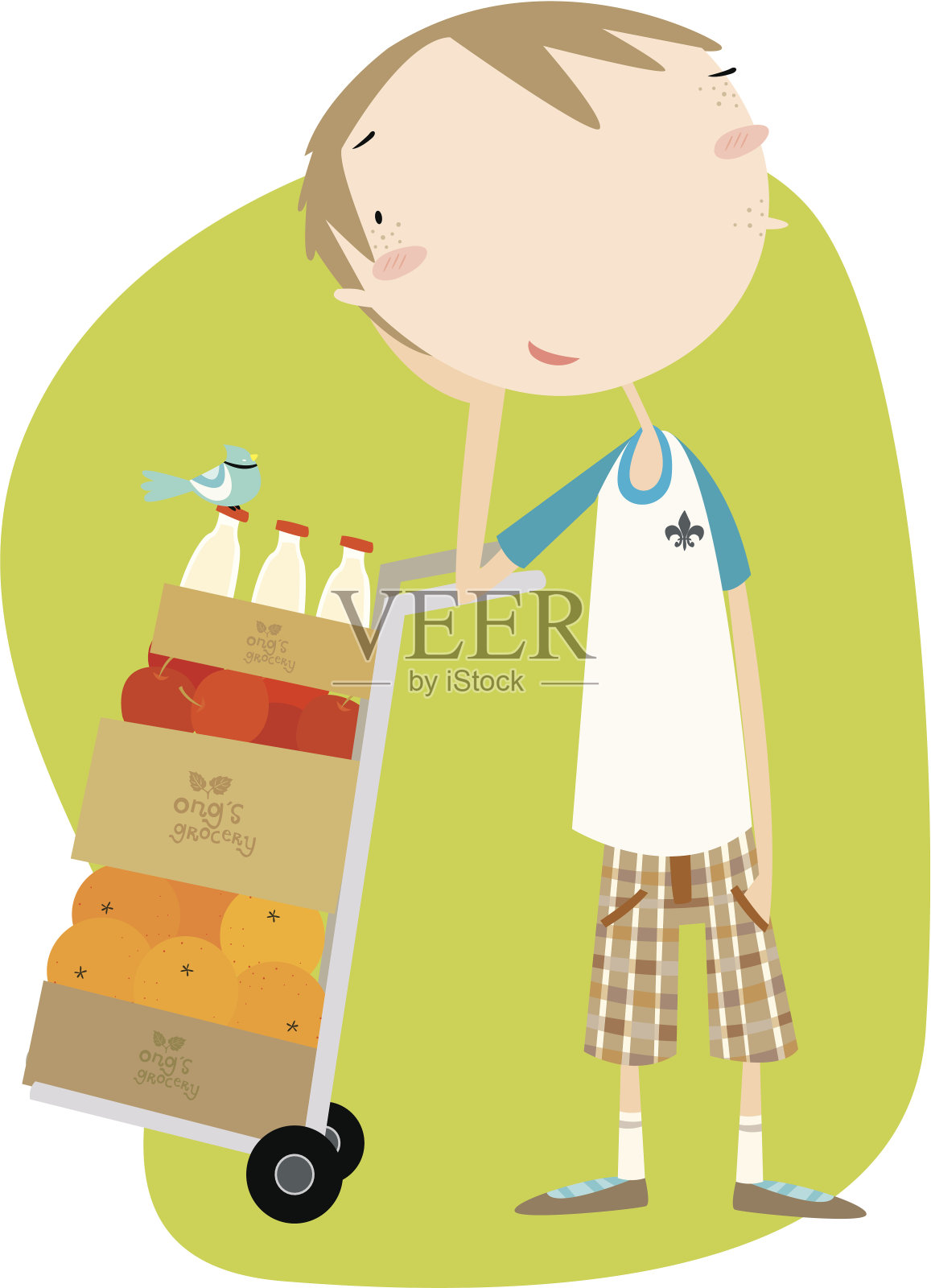 休息一下插画图片素材