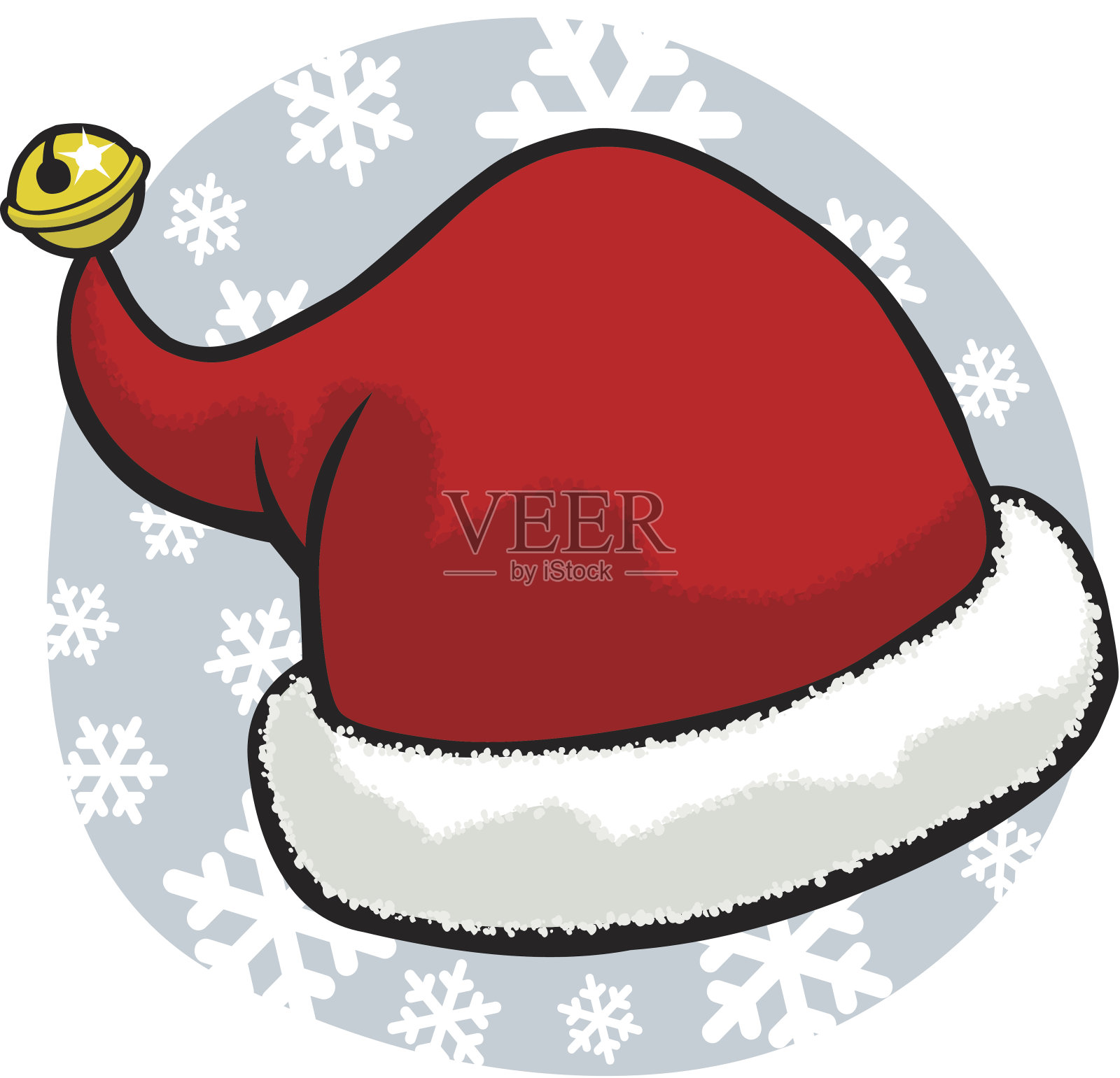 卡通圣诞帽插画图片素材