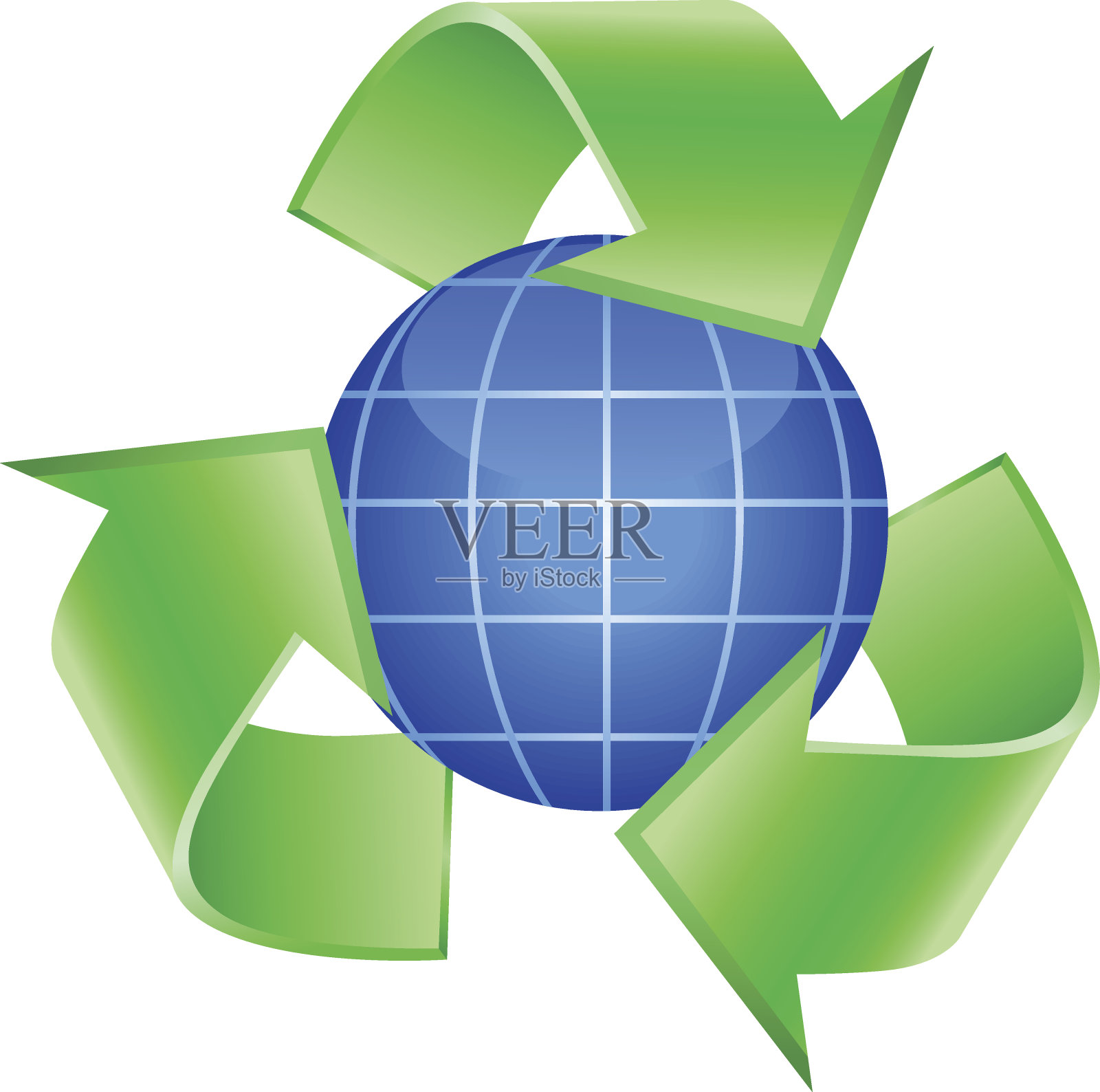 回收地球插画图片素材