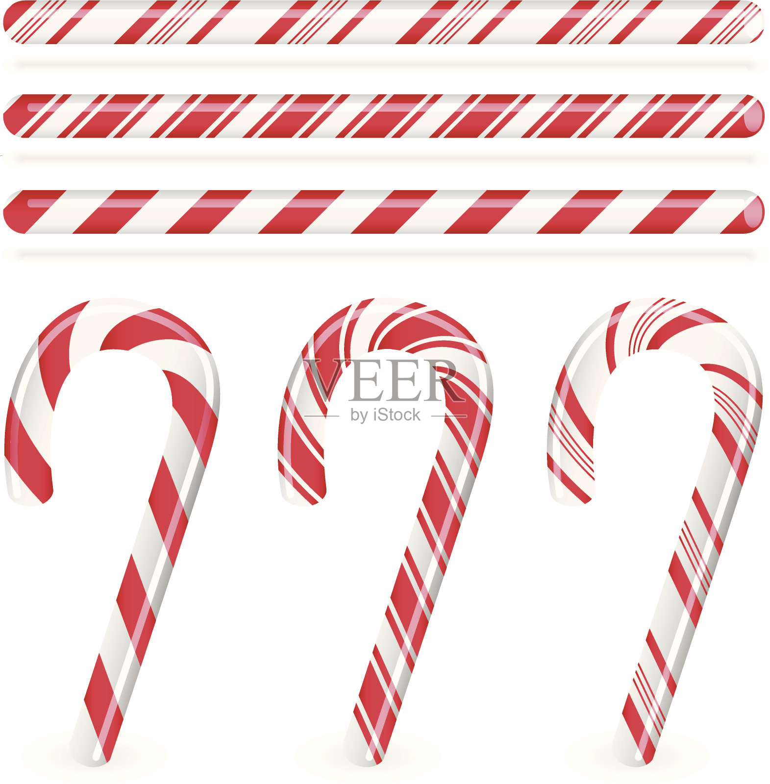 拐杖糖插画图片素材