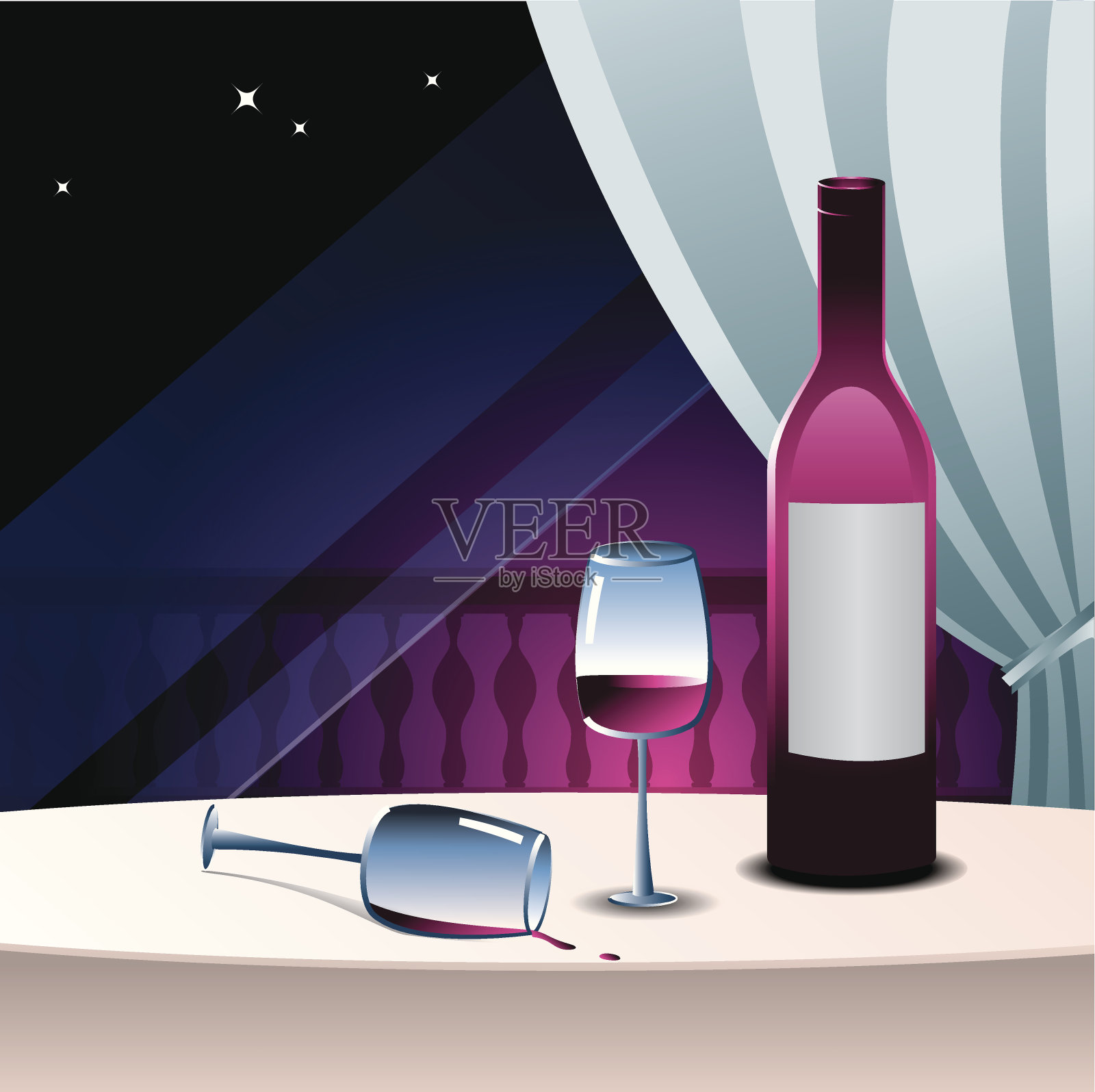 酒瓶插画图片素材