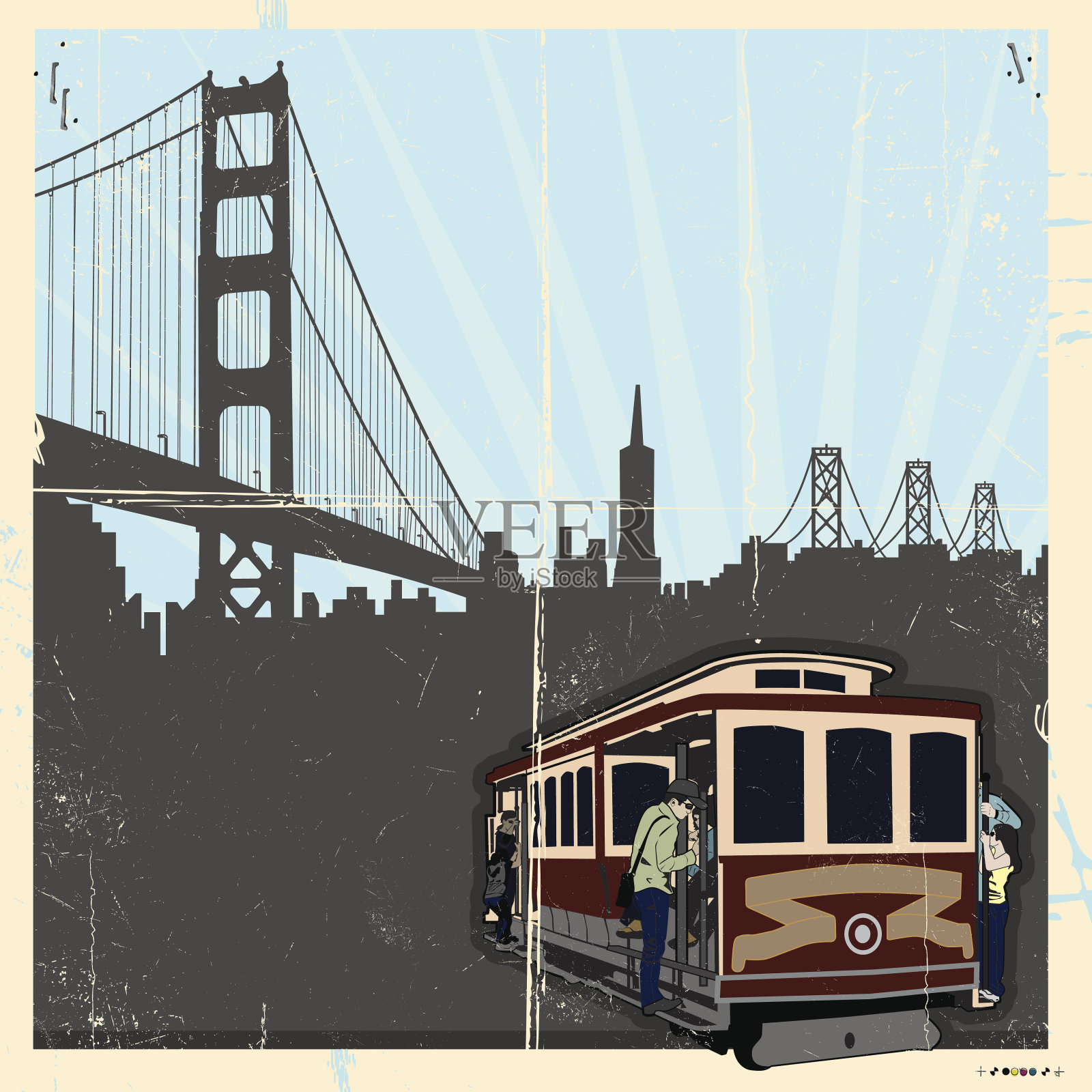 回到白天的海湾插画图片素材