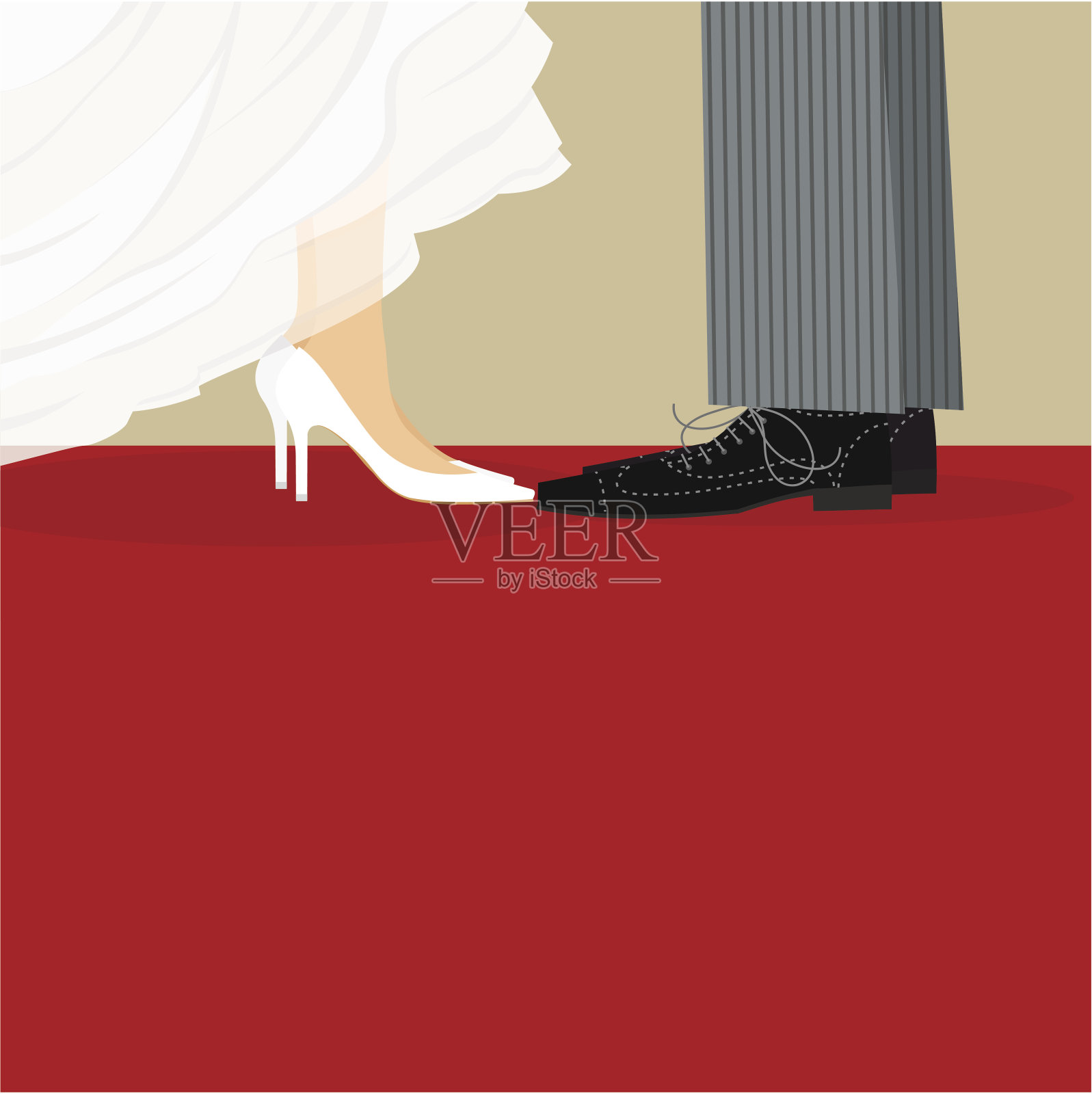 婚礼,新娘,情侣,订婚,新郎,已婚,迷你插画图片素材