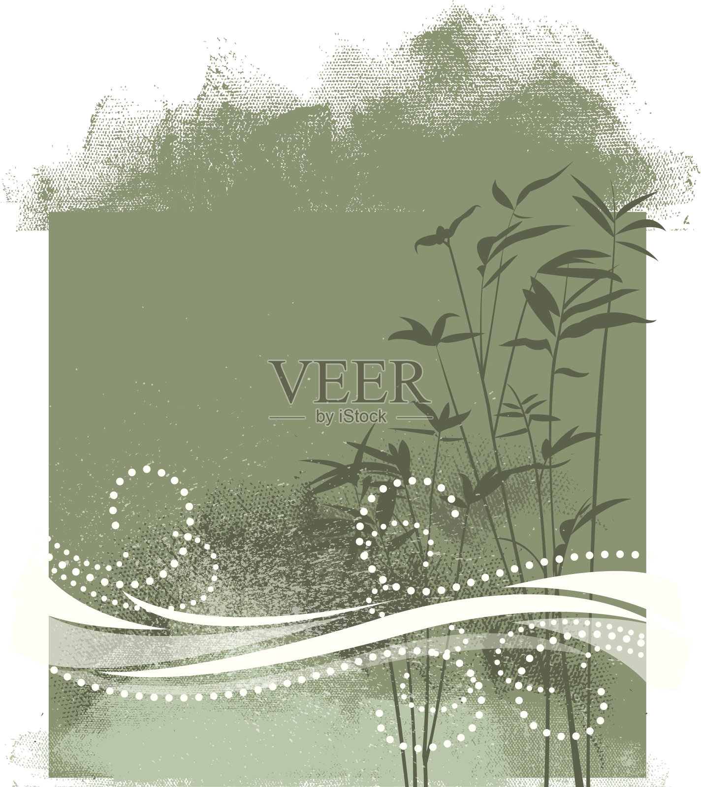 竹漩涡背景插画图片素材