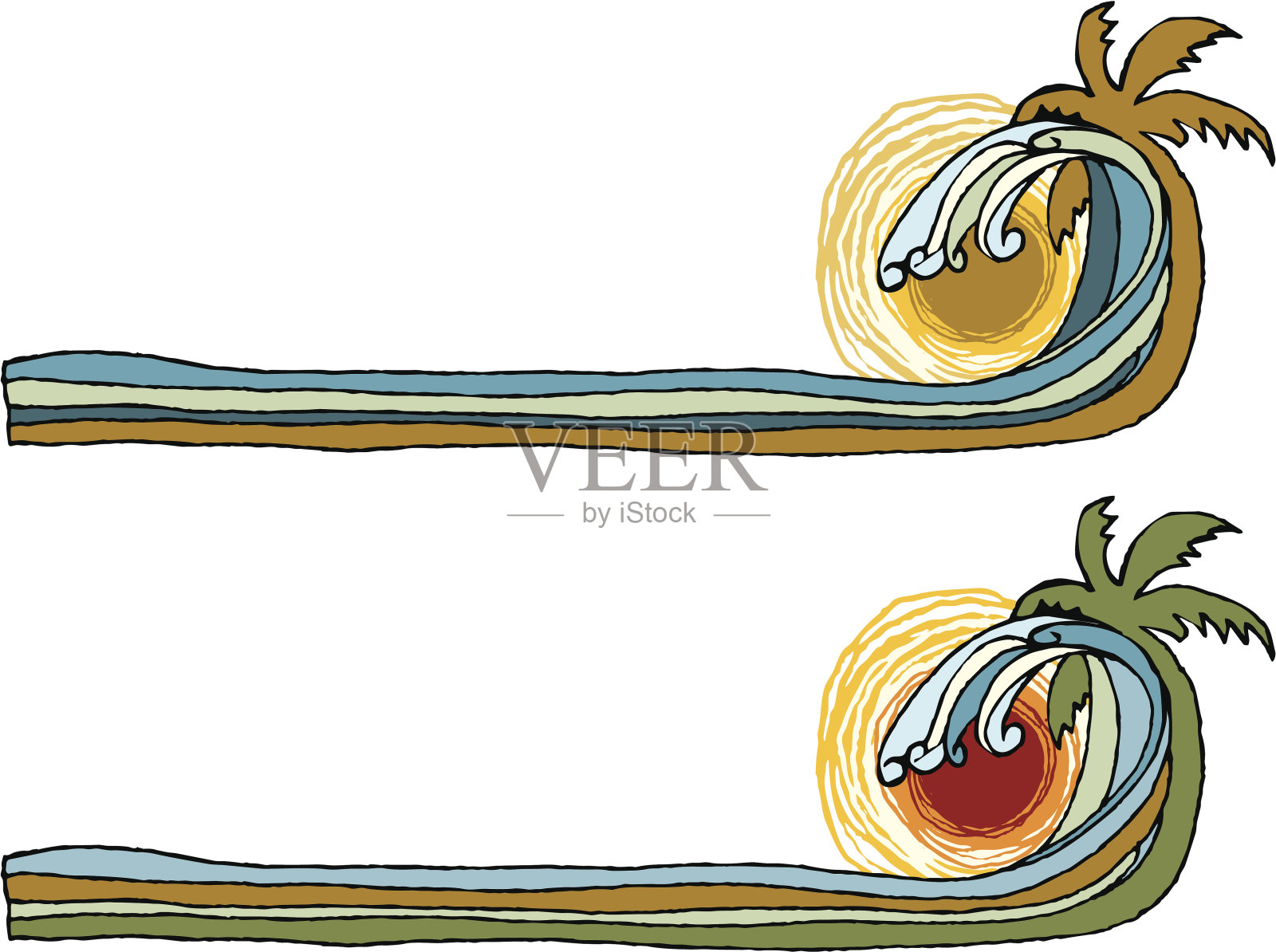 波图插画图片素材