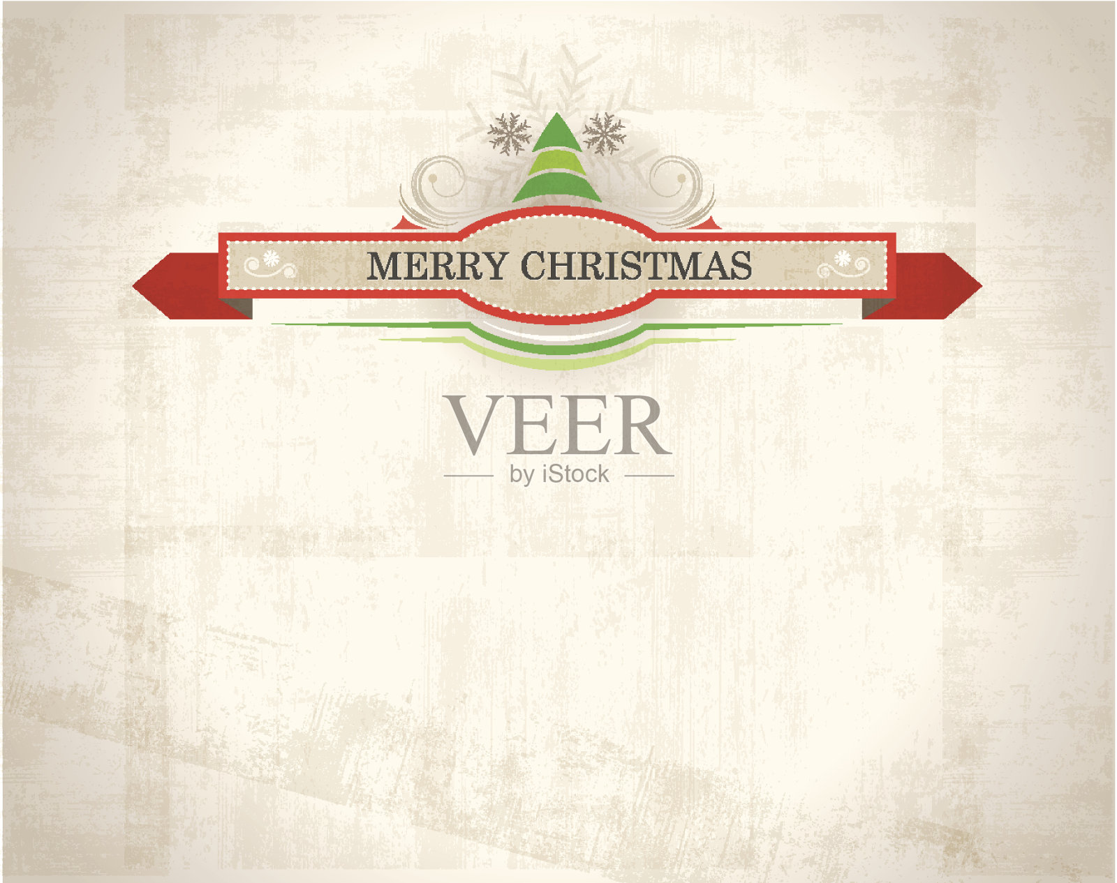 圣诞背景与标签插画图片素材