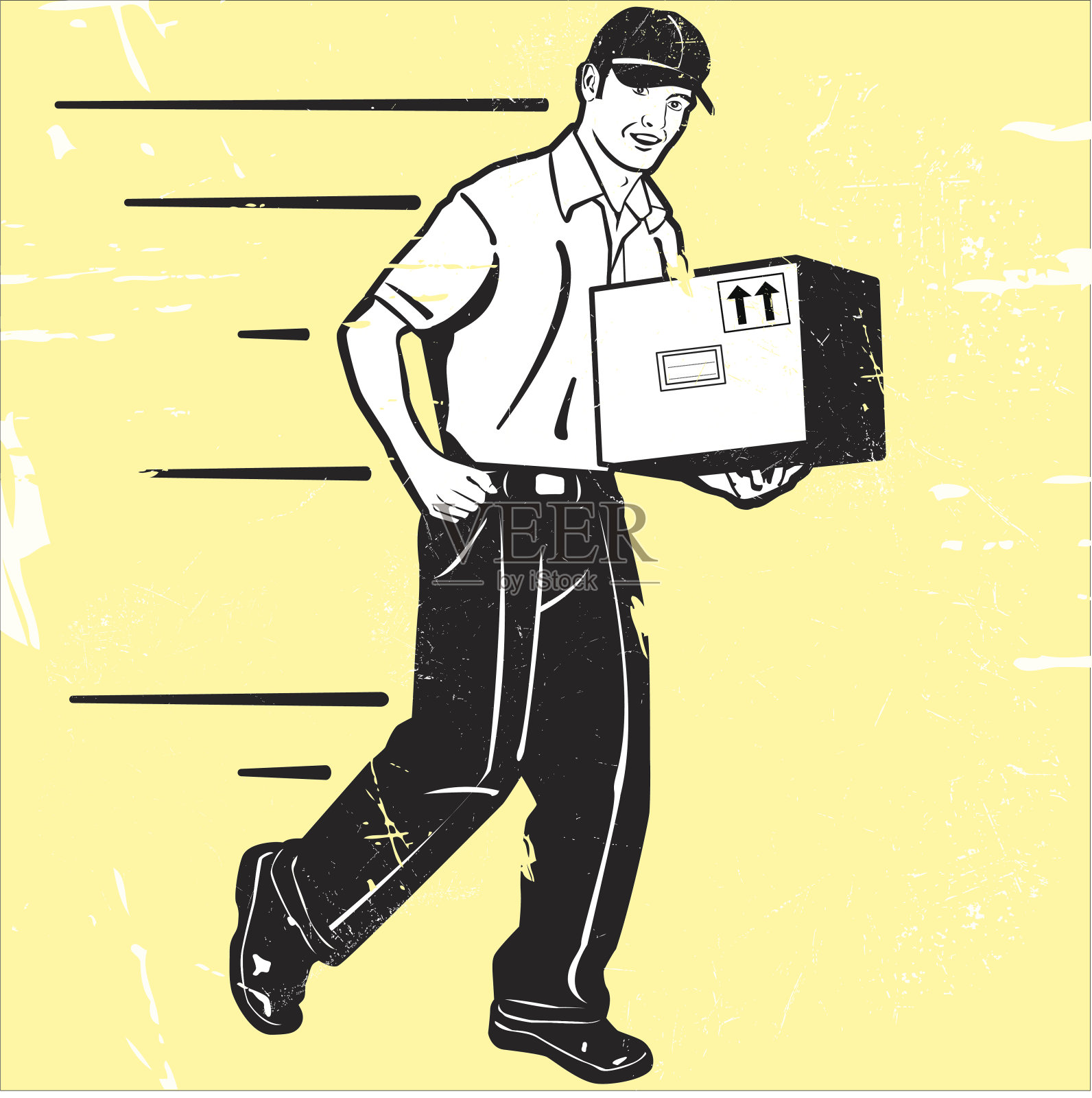 马上插画图片素材