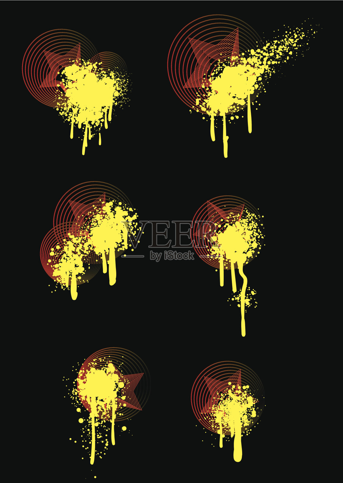 明星喷雾插画图片素材