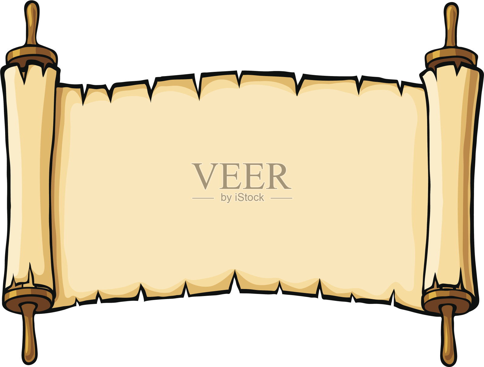 羊皮纸插画图片素材