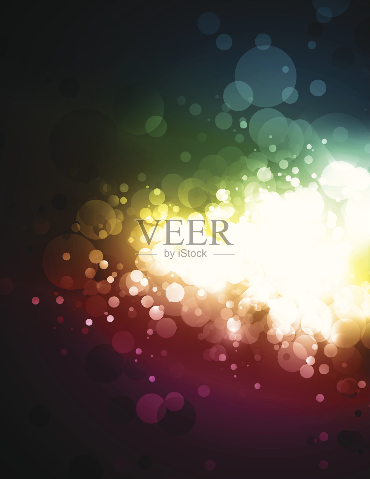 抽象的圈子插画图片素材