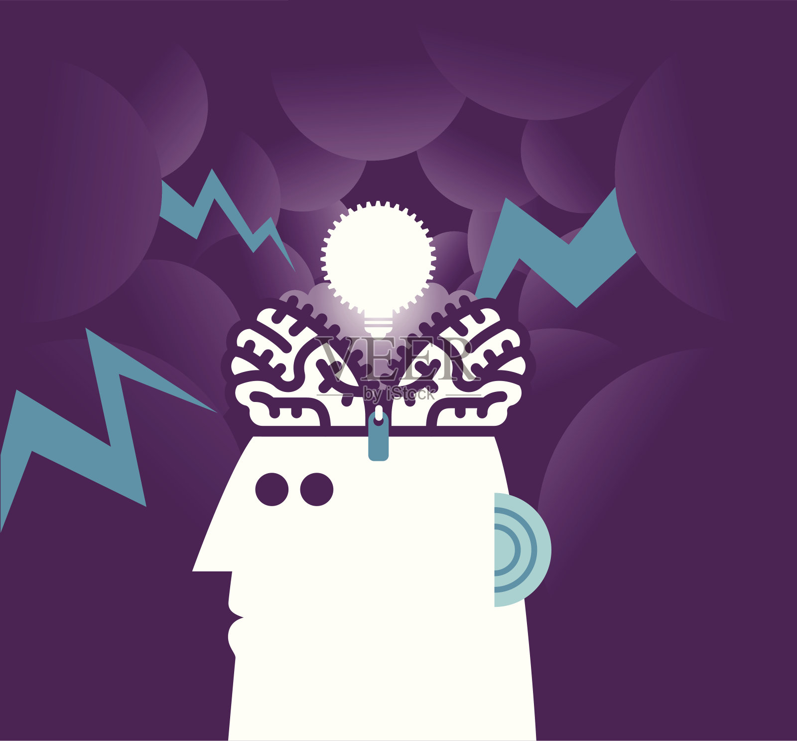 头脑风暴插画图片素材