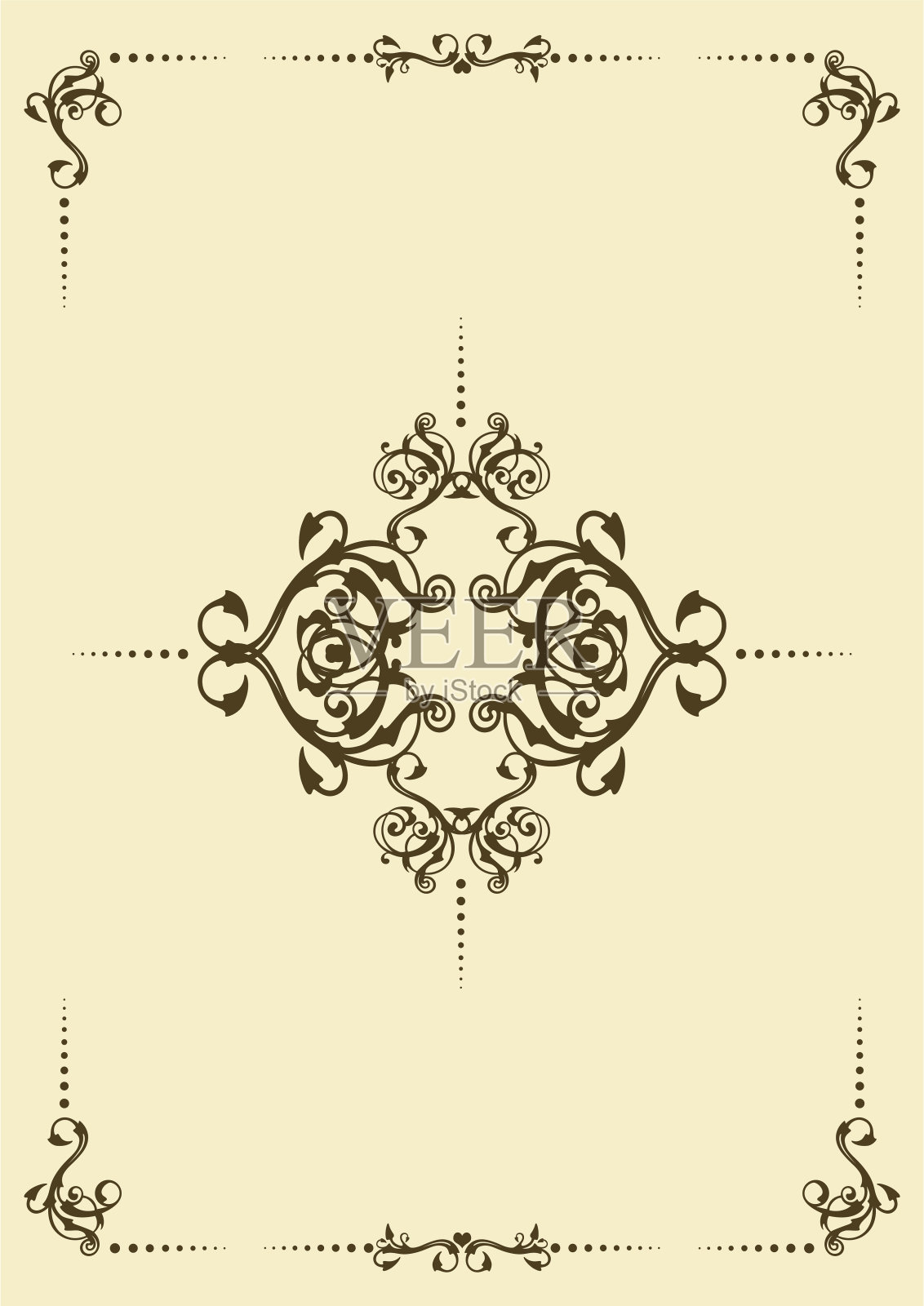 花的框架插画图片素材