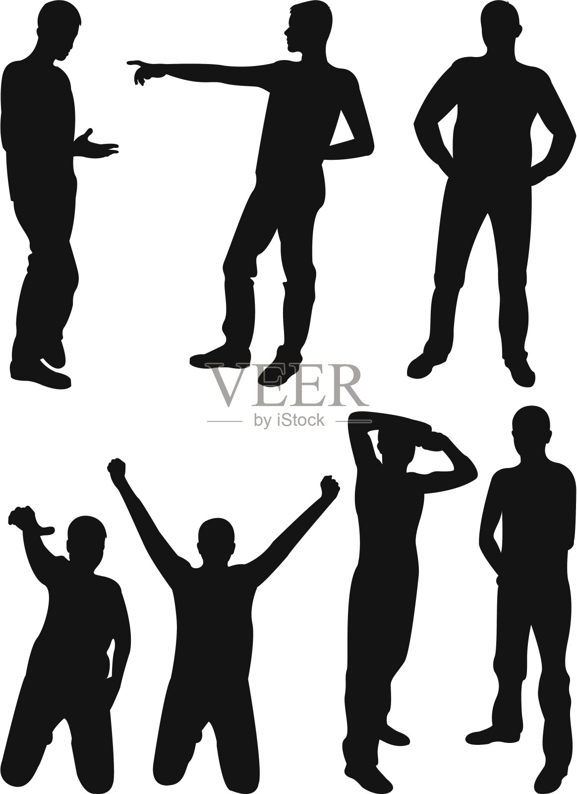 男人。插画图片素材