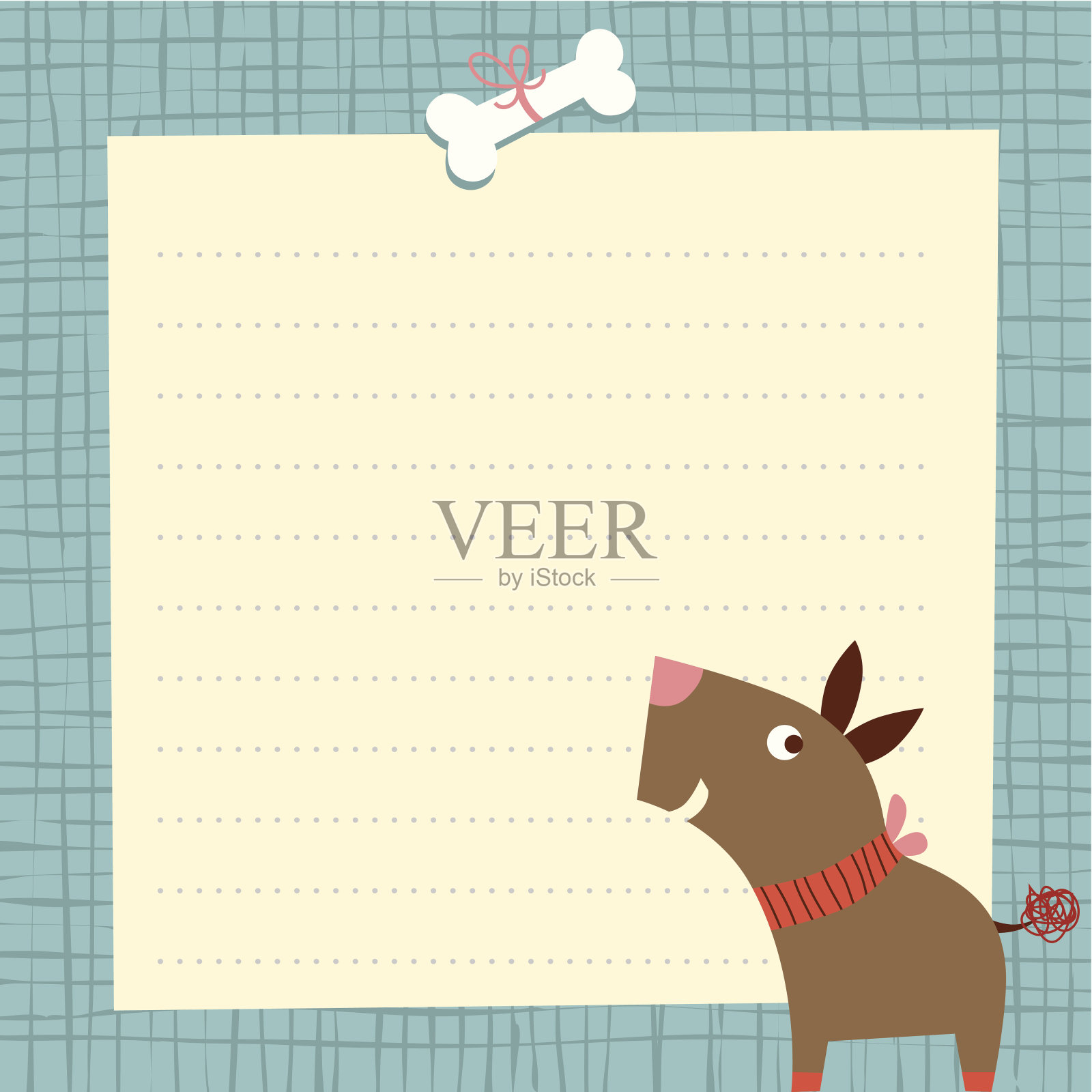 小狗的背景插画图片素材