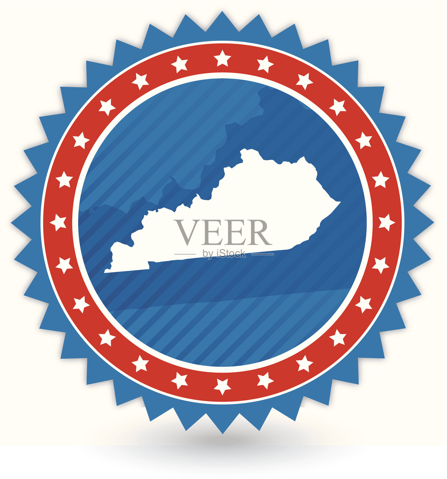 肯塔基州的徽章插画图片素材